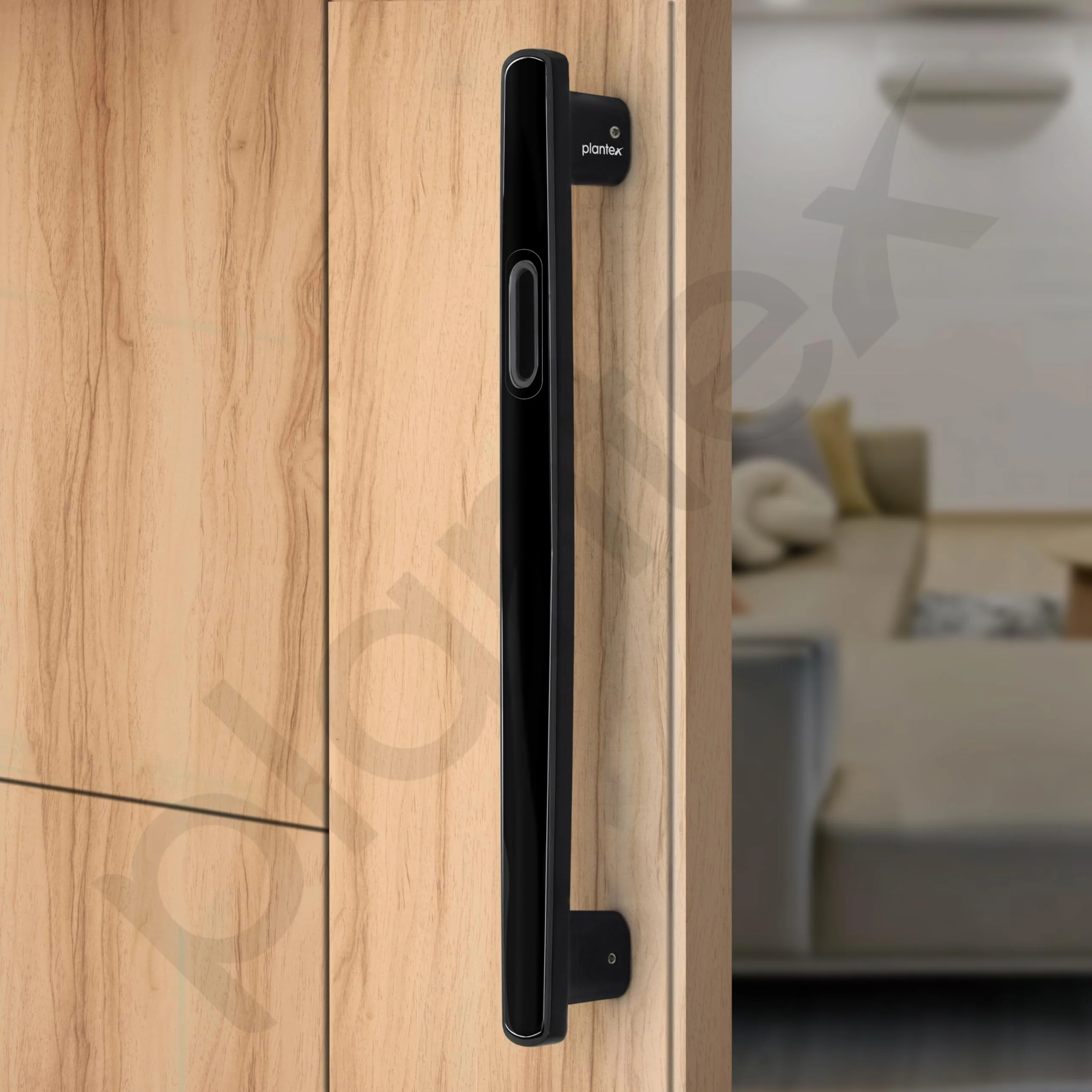 Plantex 14 Inch Main Door Handle for Wooden Doors - Pull-Push Handle Accessory - Pack of 1 (Black) - Image 5
