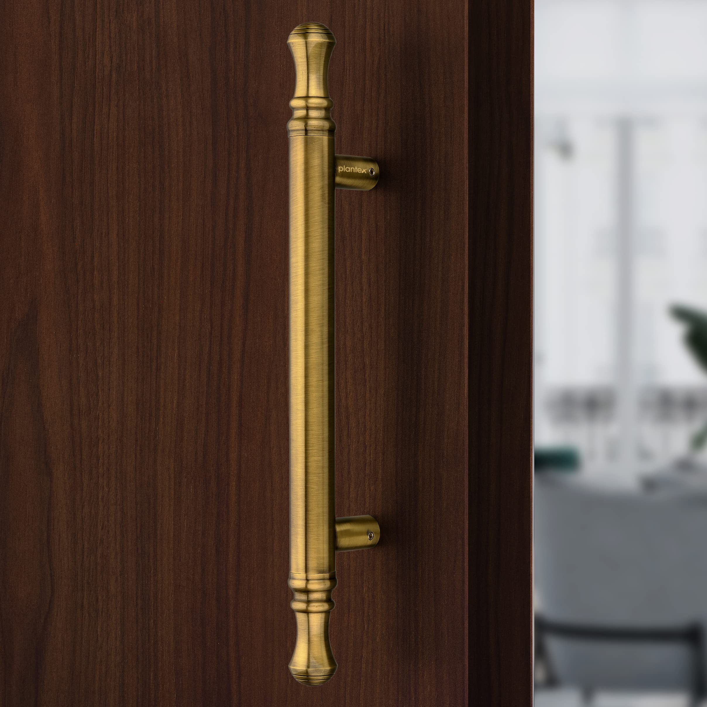 Plantex 14 inch Main Door Handle/Heavy Duty Door Handles for Main Door/Pull-Push Handle for Glass & Wooden Doors - Pack of 1 (Brass Antique) - 3 Years Warranty - Image 6
