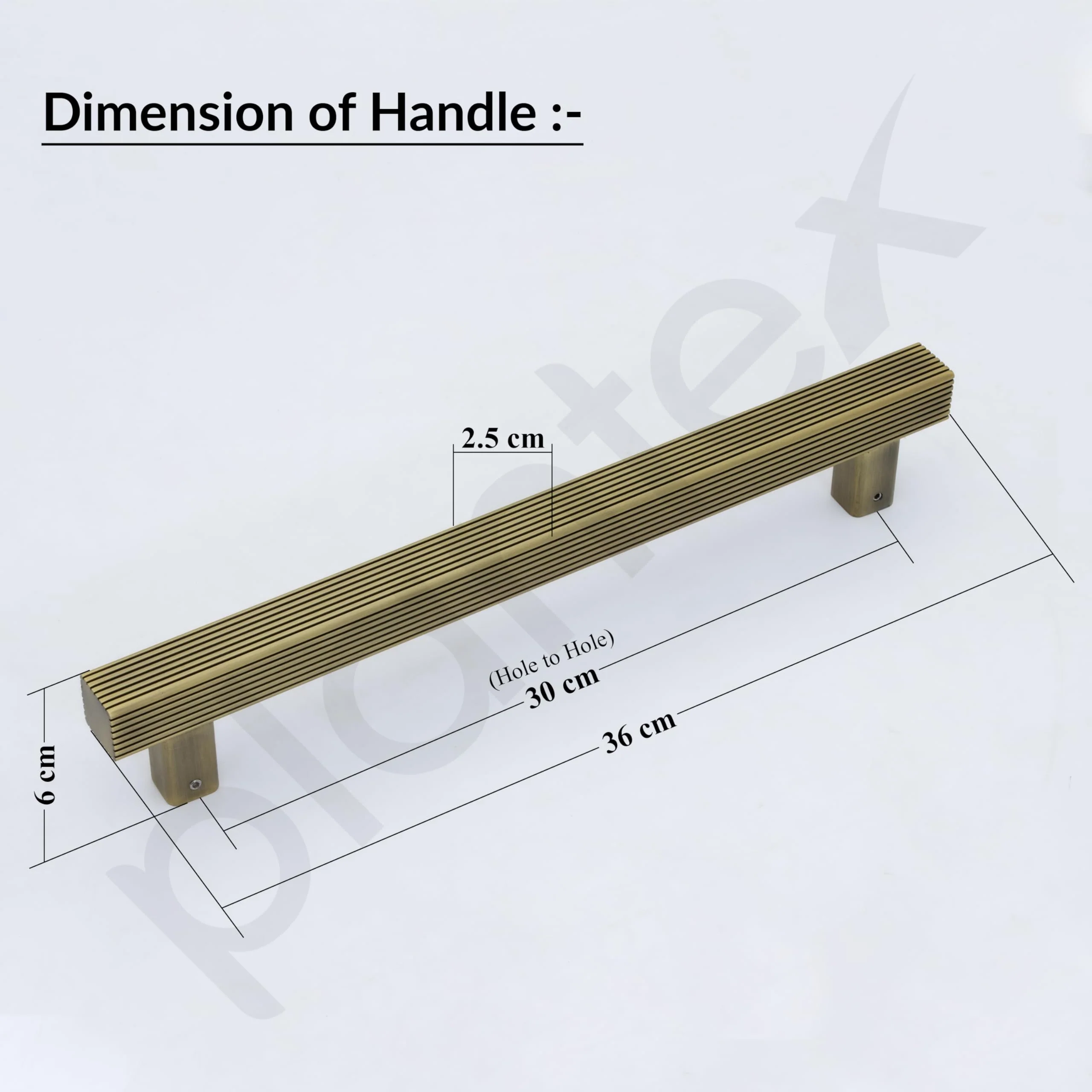Plantex 14 Inch Main Door Handle/Pull-Push Handle for Door & Home Décor/3 Years Warranty Pack of 1 (236-Brass Antique Finish) - Image 3