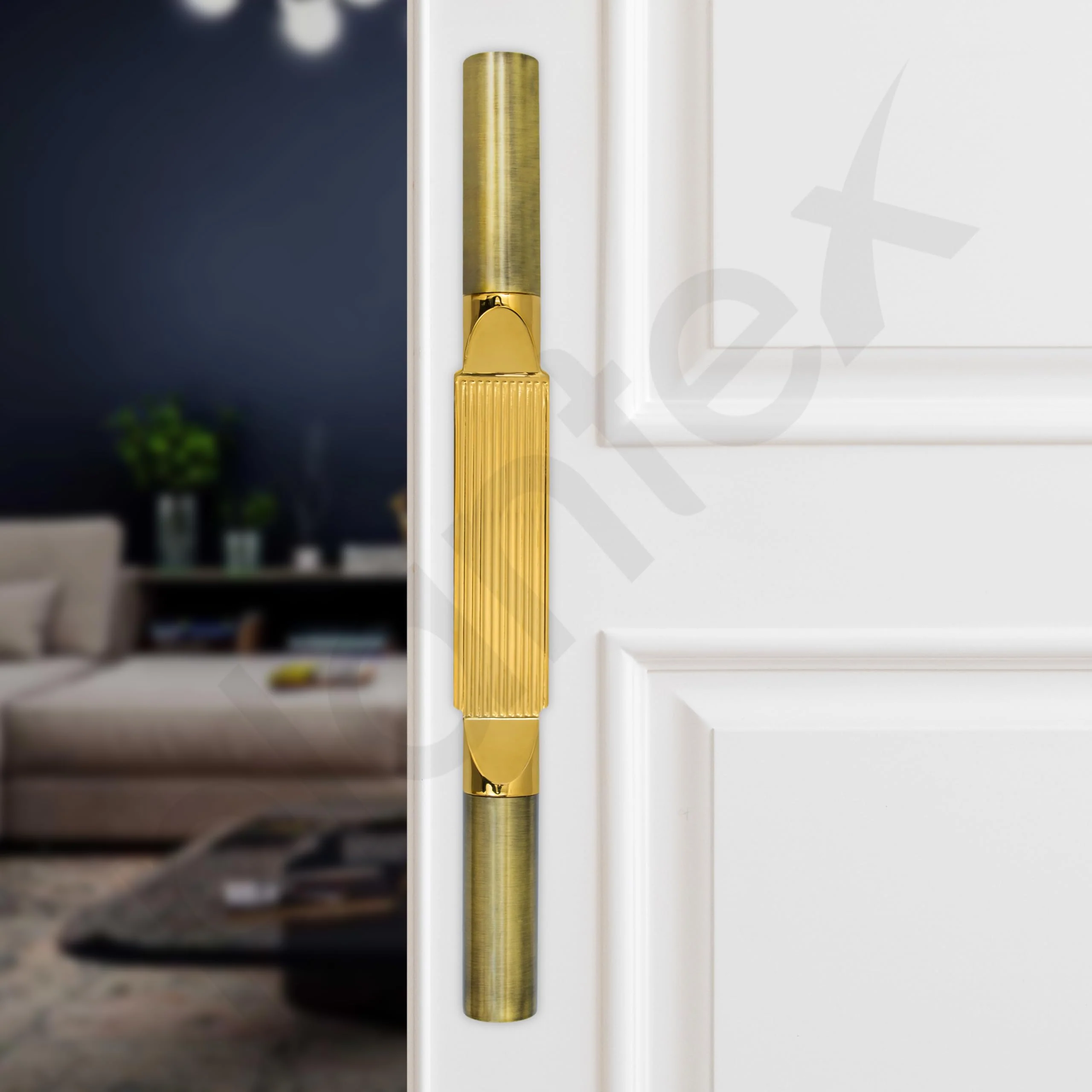 Plantex 15 Inch Main Door Handle for Wooden Doors - Pull-Push Handle Accessories (Pack of 1, Brass Antique, Gold) 3 Years Warranty - Image 6