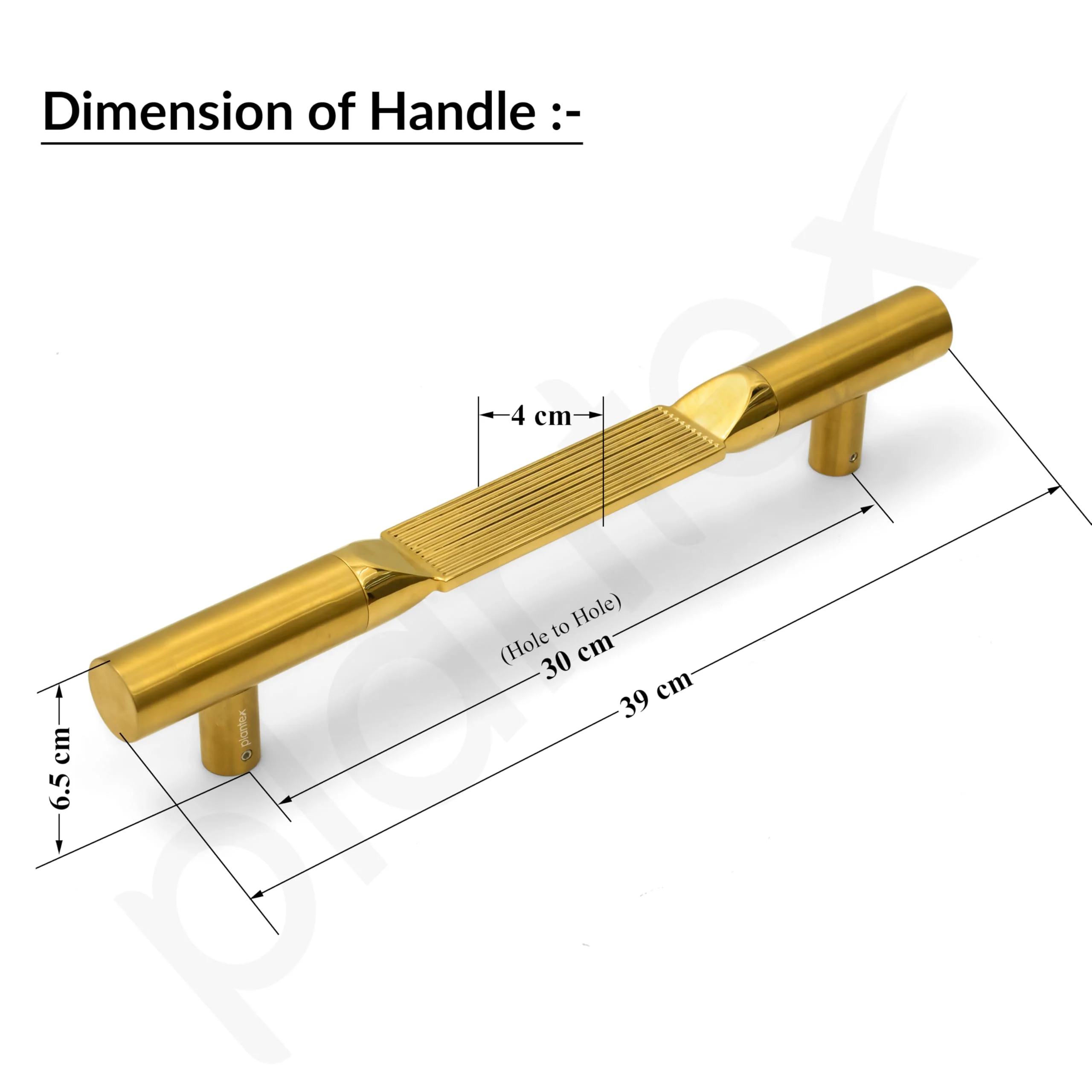 Plantex Door Handle/15 Inch Main Door Handle/Handle for Wooden Door/Pull-Push Door Handle/Door Accessories (Pack of 1, Gold) 3 Years Warranty - Image 3