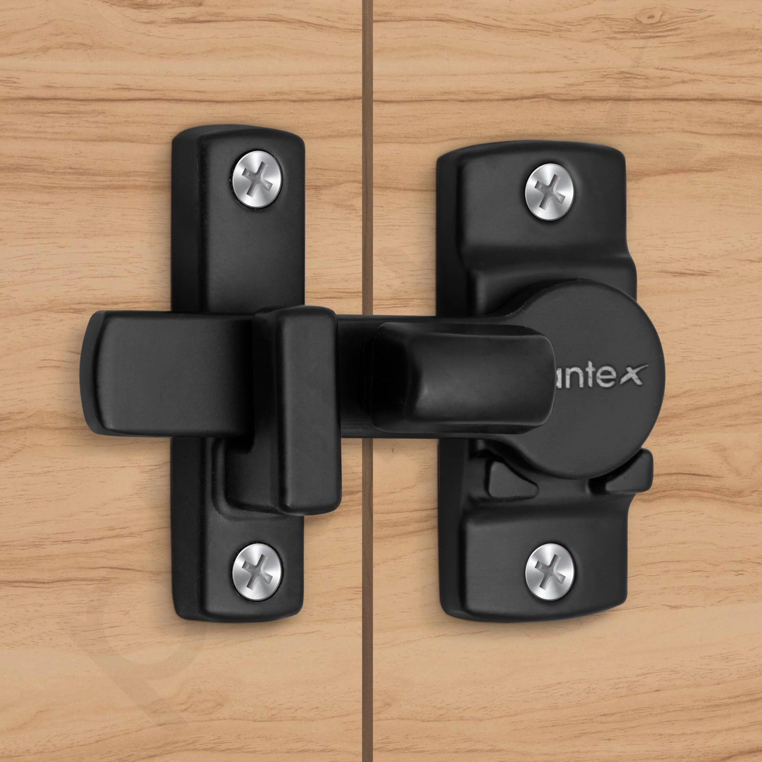 Plantex 180 Degree Door Latch Lock/Flip Latch Lock for Door/Chitkani/Lock Latch for Main Door/Baby Latch for Bathroom/Bedroom/Balcony/Door Stopper - Pack of 2 (Black) - Image 2