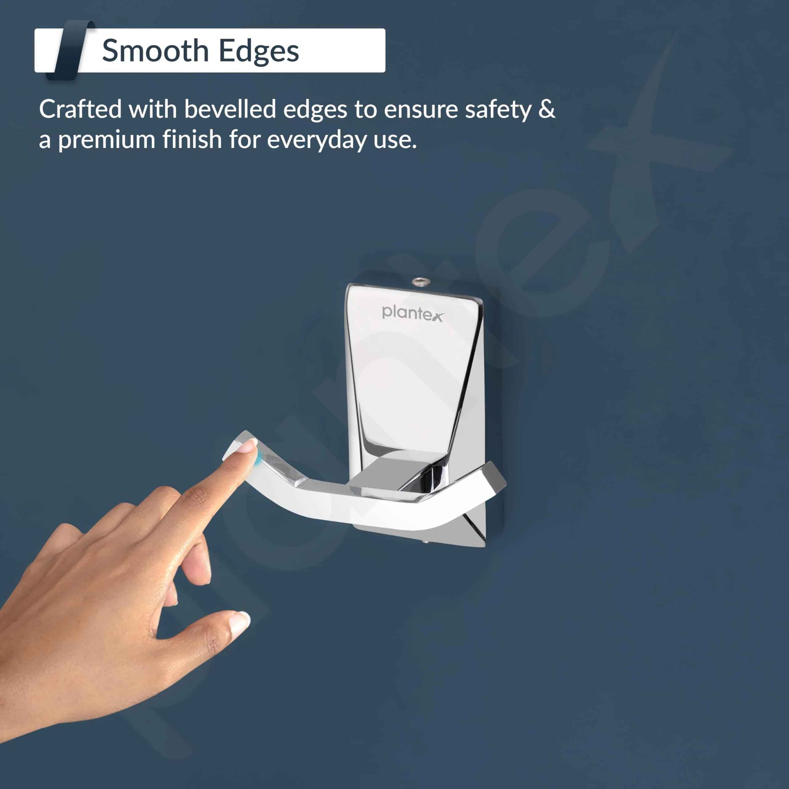 Plantex 304 Grade Stainless Steel Crystal Robe Hook/Cloth Hanger Hook/Door Hanger/Hook/Bathroom Accessories - Crystal (Chrome) - Image 7