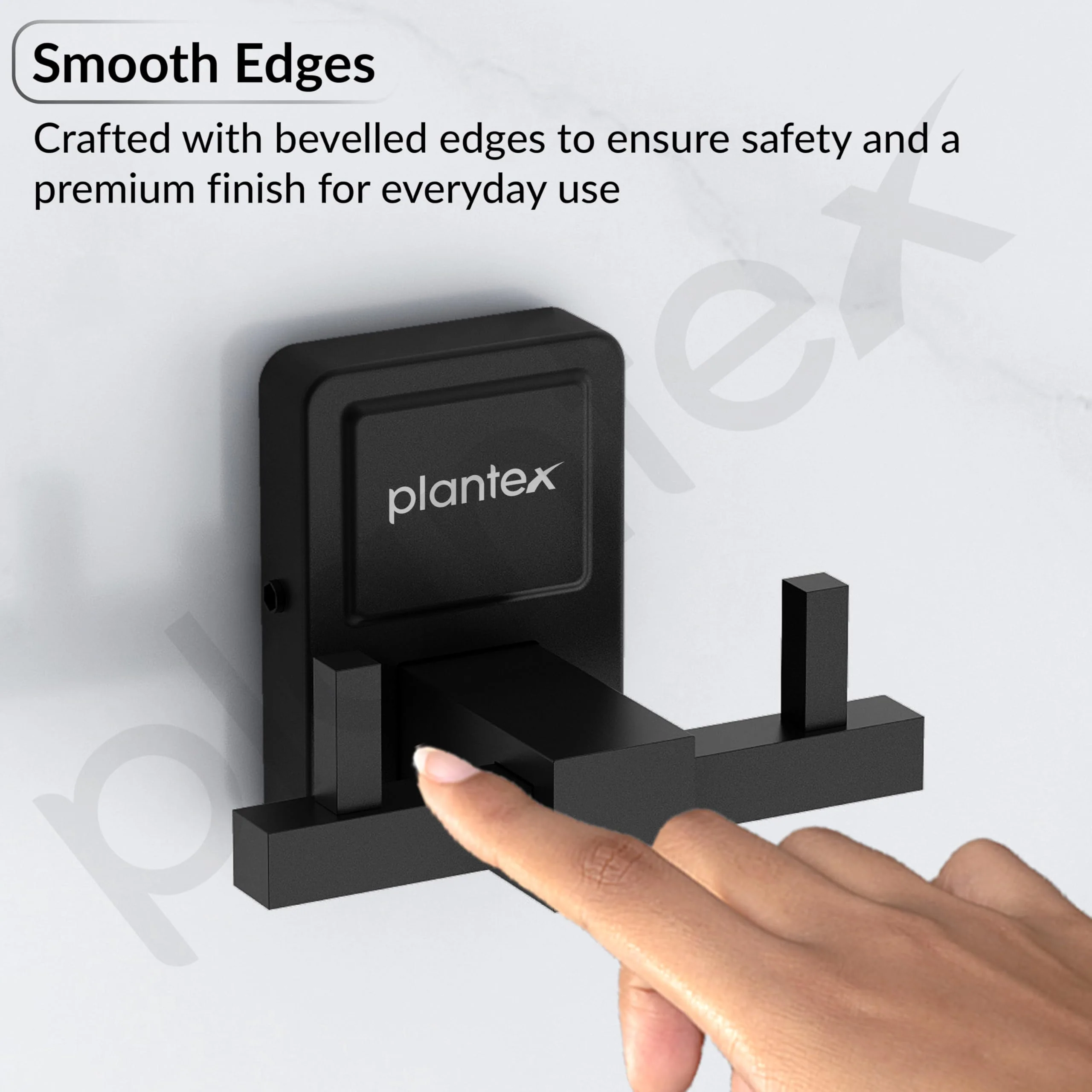 Plantex 304 Grade Stainless Steel Robe Hook/Wall Hooks for Hanging Clothes/Robe Hooks for Bathroom/Bathroom Accessories/Robe Hook Black - Darcy - Image 7