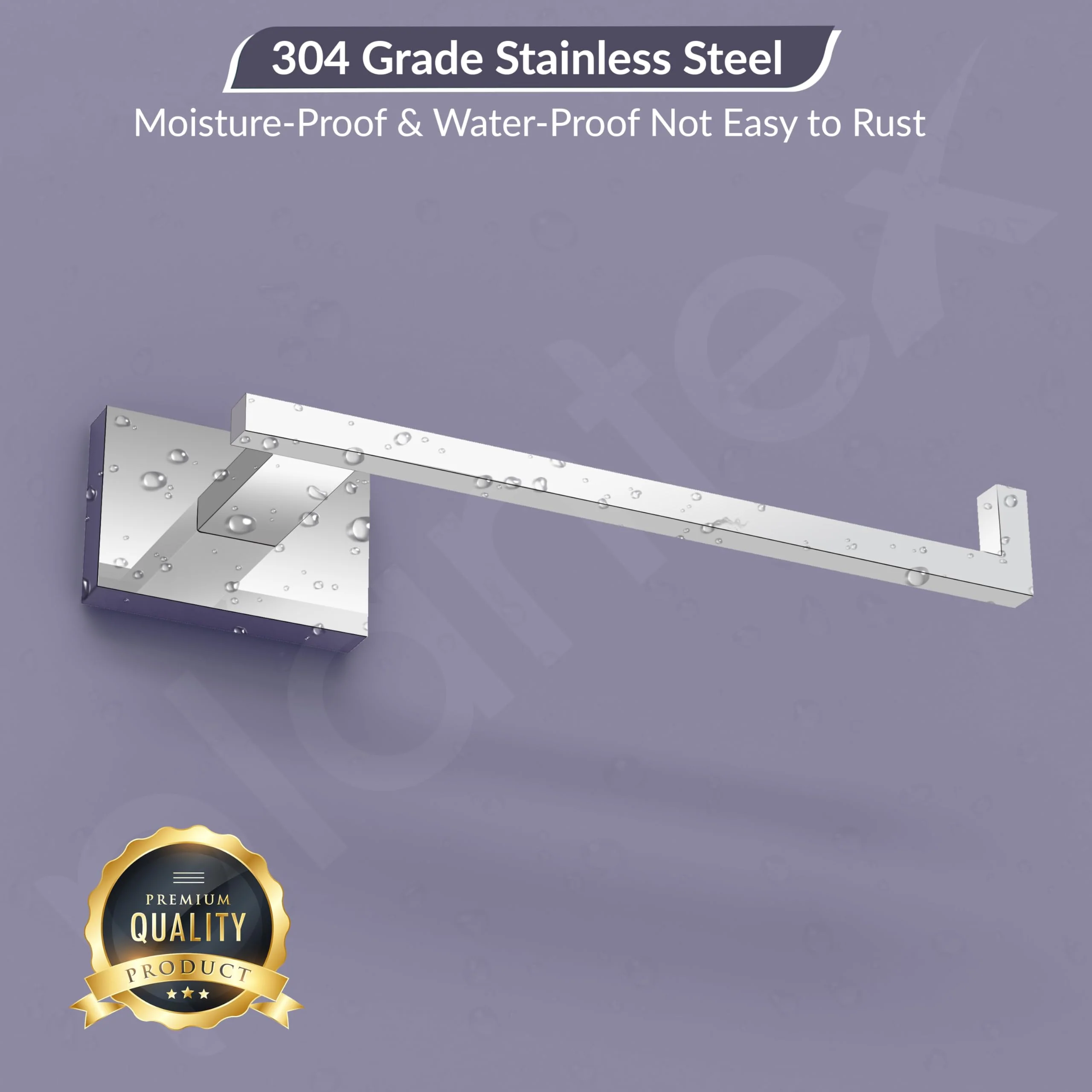Plantex 304 Grade Stainless Steel Toilet Paper Roll Holder for Bathroom/Tissue Paper Holder Stand for Washroom/Bathroom Accessories - Benz (Chrome) - Image 6