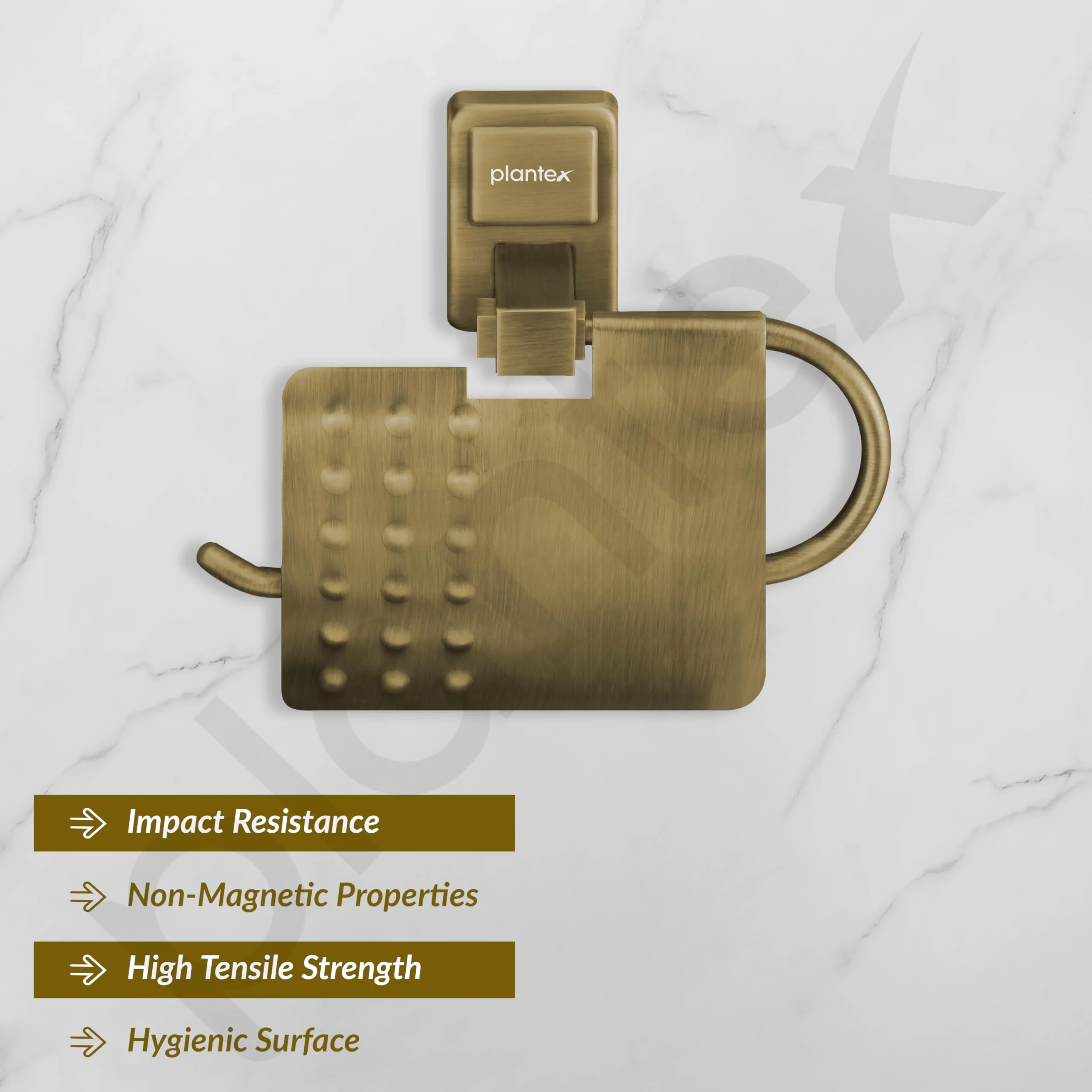 Plantex 304 Grade Stainless Steel Toilet Paper Roll Holder/Toilet Paper Holder in Bathroom/Kitchen/Bathroom Accessories - Darcy (Antique) - Image 2
