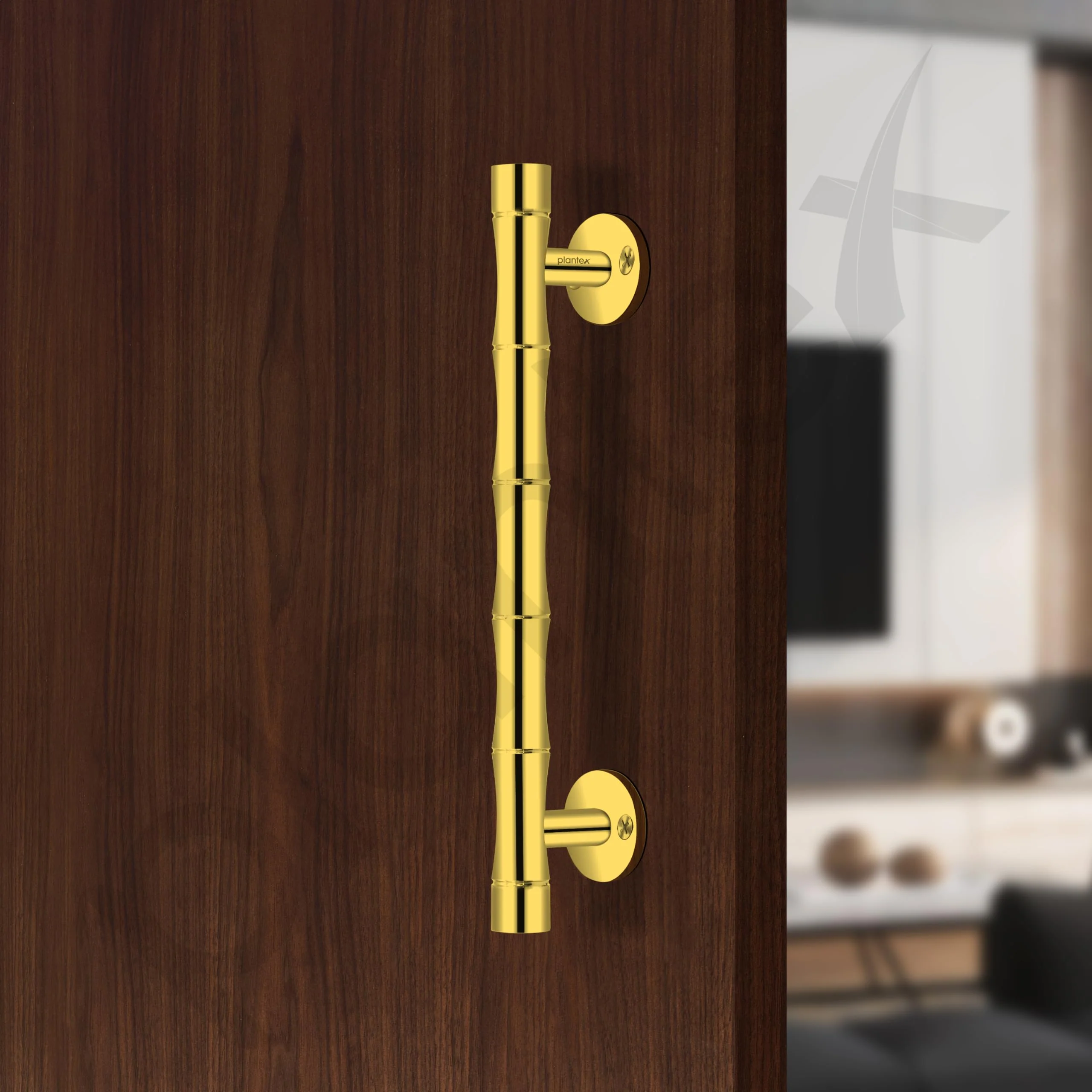 Plantex 8 Inch Heavy-Duty Stainless Steel Door Handle for Main Door/Pull Push Main Door Handle/3 Years Warranty - Pack of 1 (S-140, Gold) - Image 5