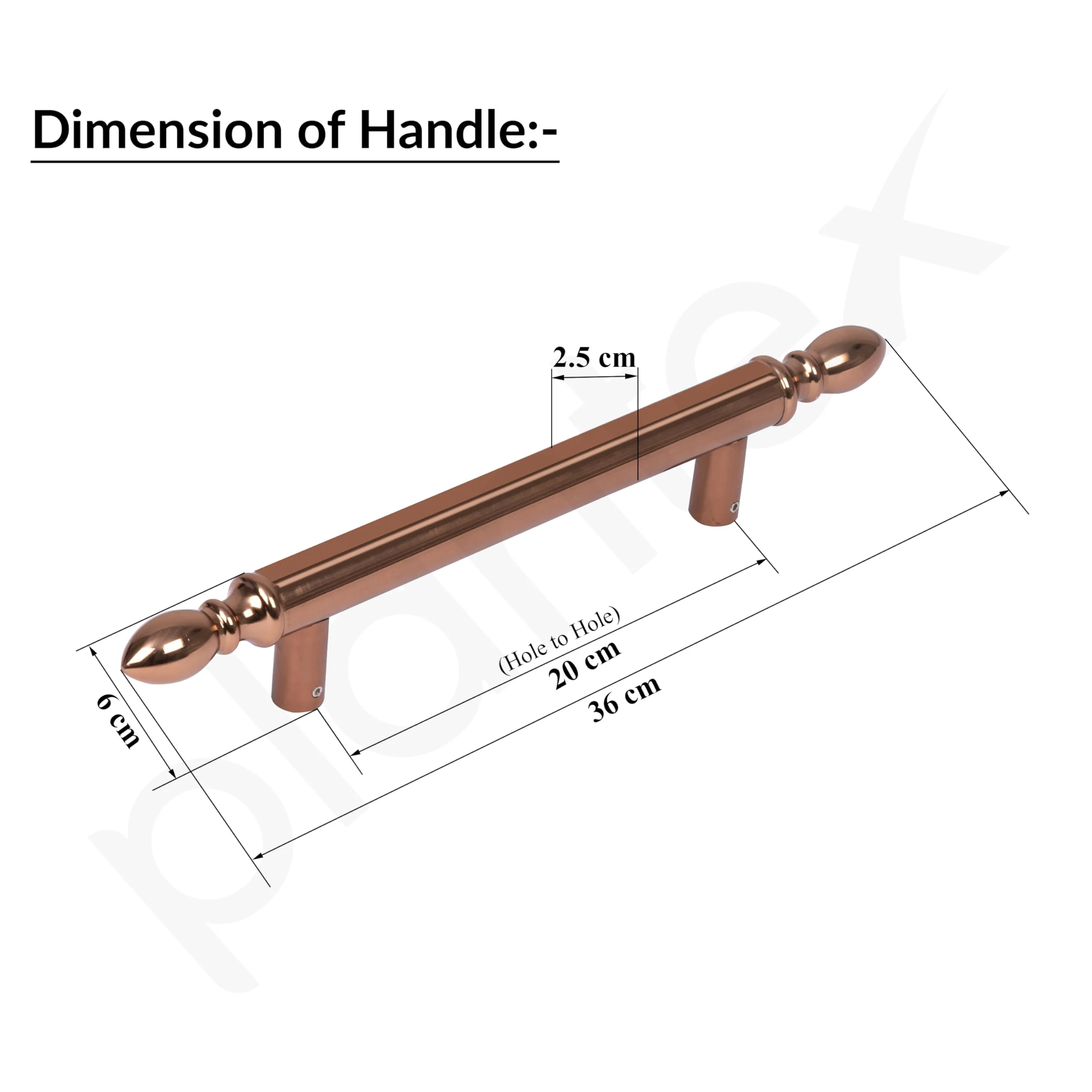 Plantex Altros Main Door Handle/14 Inch Door Handle for Main Door/Pull Push Handle for Home/Office/Hotel – Pack of 1 (106,PVD Rose Gold) - 3 Years Warranty - Image 2