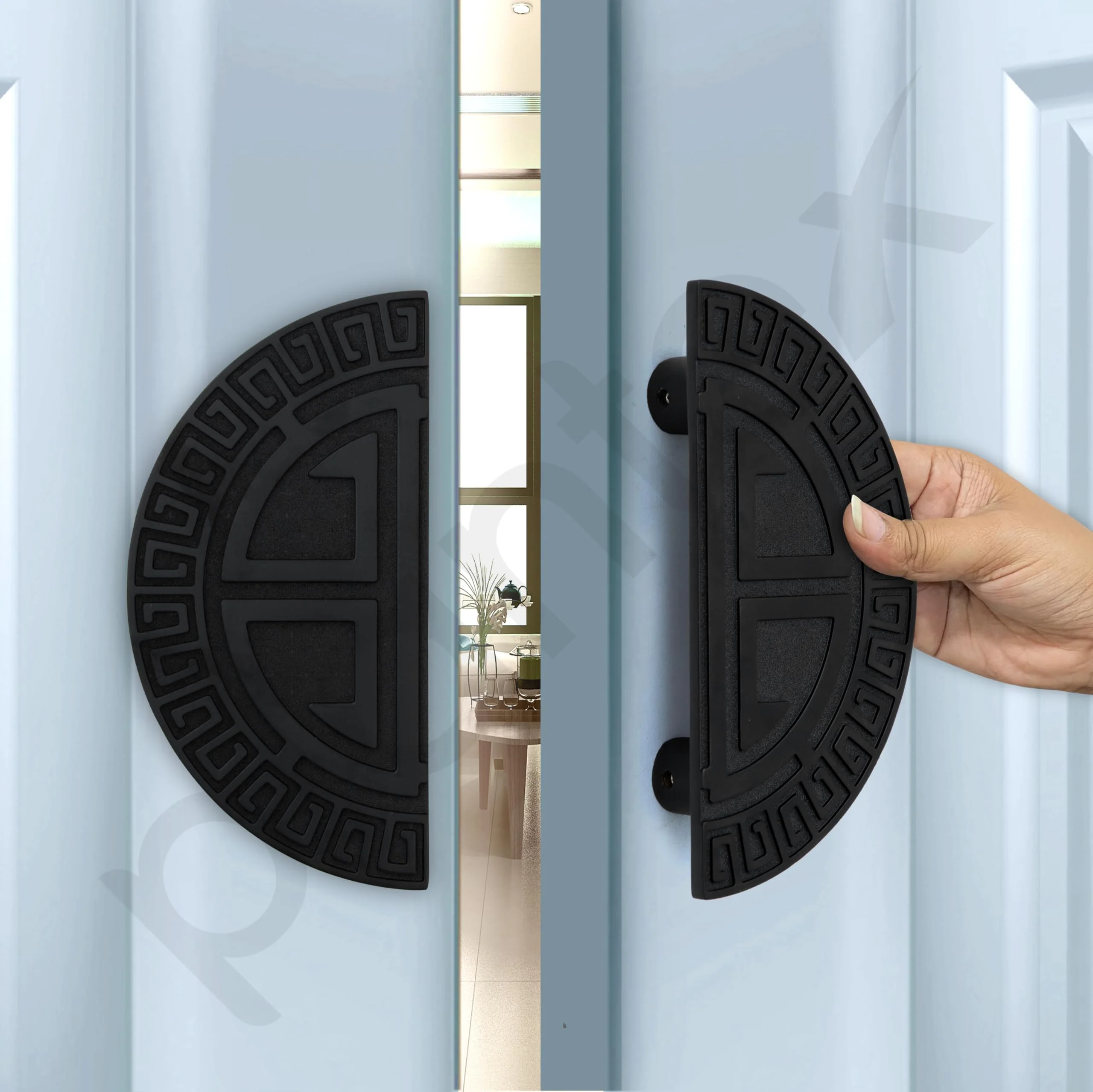 Plantex 6 Inch Main Door Handle/Aluminium Door Handle/Pull-Push Door Handle/Door Accessories (Pack of 1, Black) - Image 4