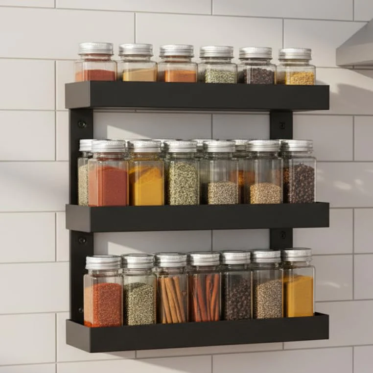 Plantex Bathroom Organizer - GI Metal 3 Tier Multipurpose Bathroom Shelf for Wall/Bathroom Accessories - Image 3