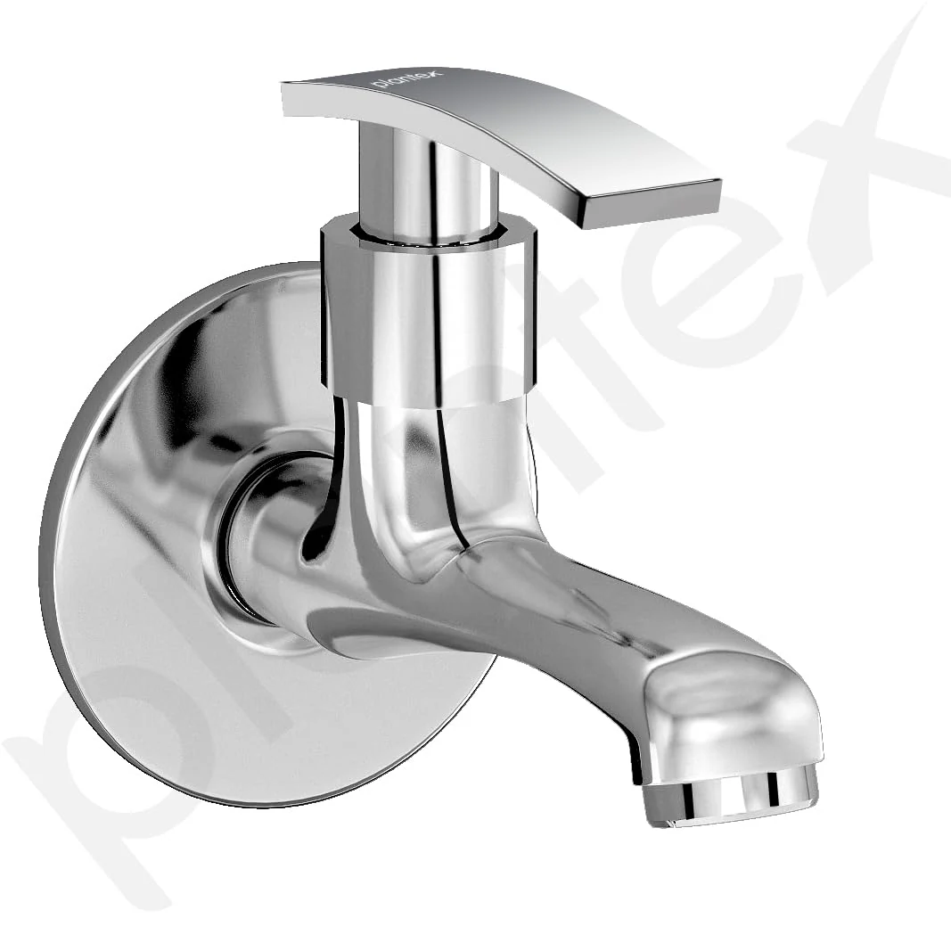 Plantex Bib Cock Water Tap for Bathroom with Water Saving Nozzle for Tap with Teflon Tape/Kitchen and Bathroom Accessories - Pack of 2 (Long Body-Chrome) - Image 7