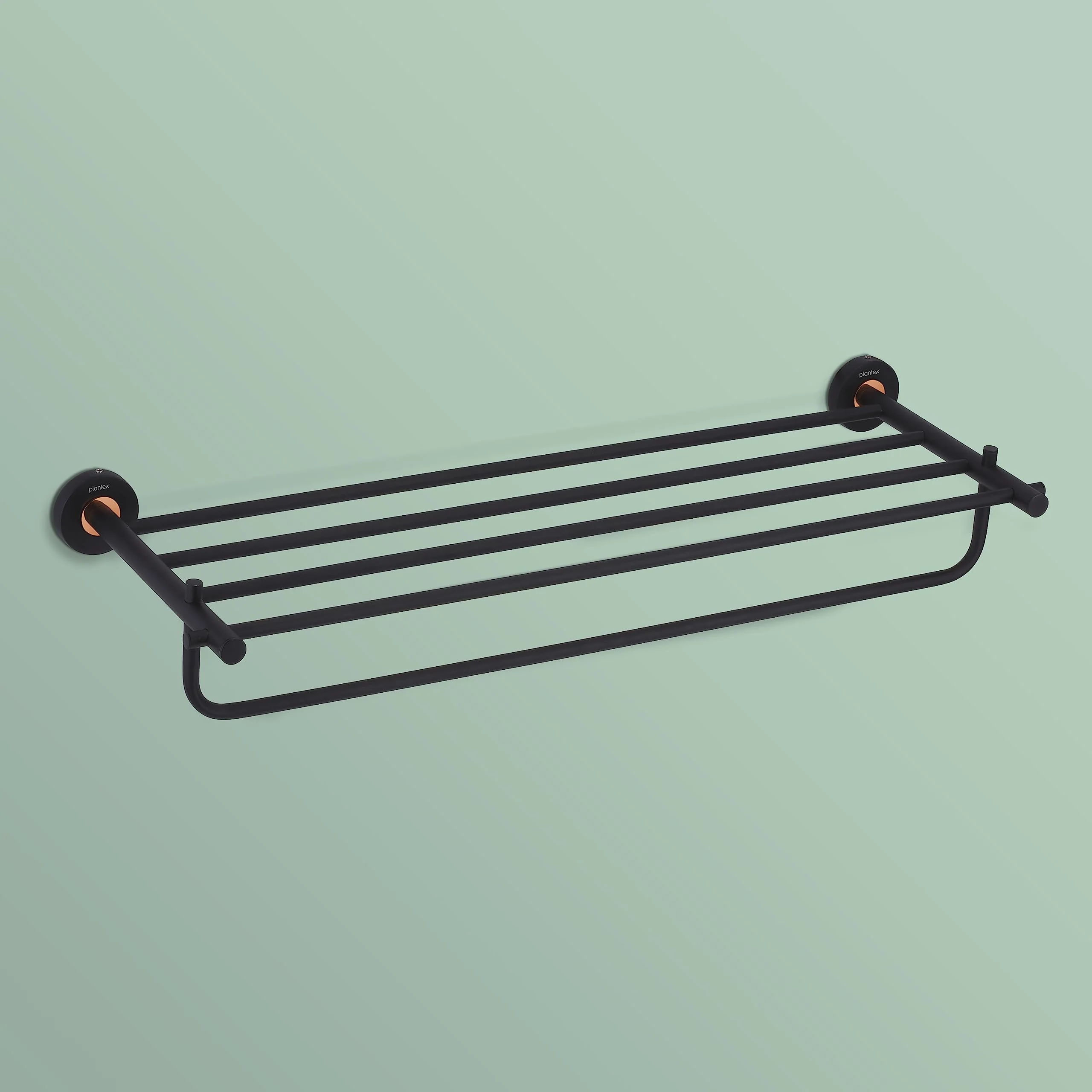 Plantex Brass with 304 Grade Stainless Steel Towel Hanger for Bathroom/Towel Rack/Towel Holder/Bathroom Accessories - RDAB (Black) - Image 6