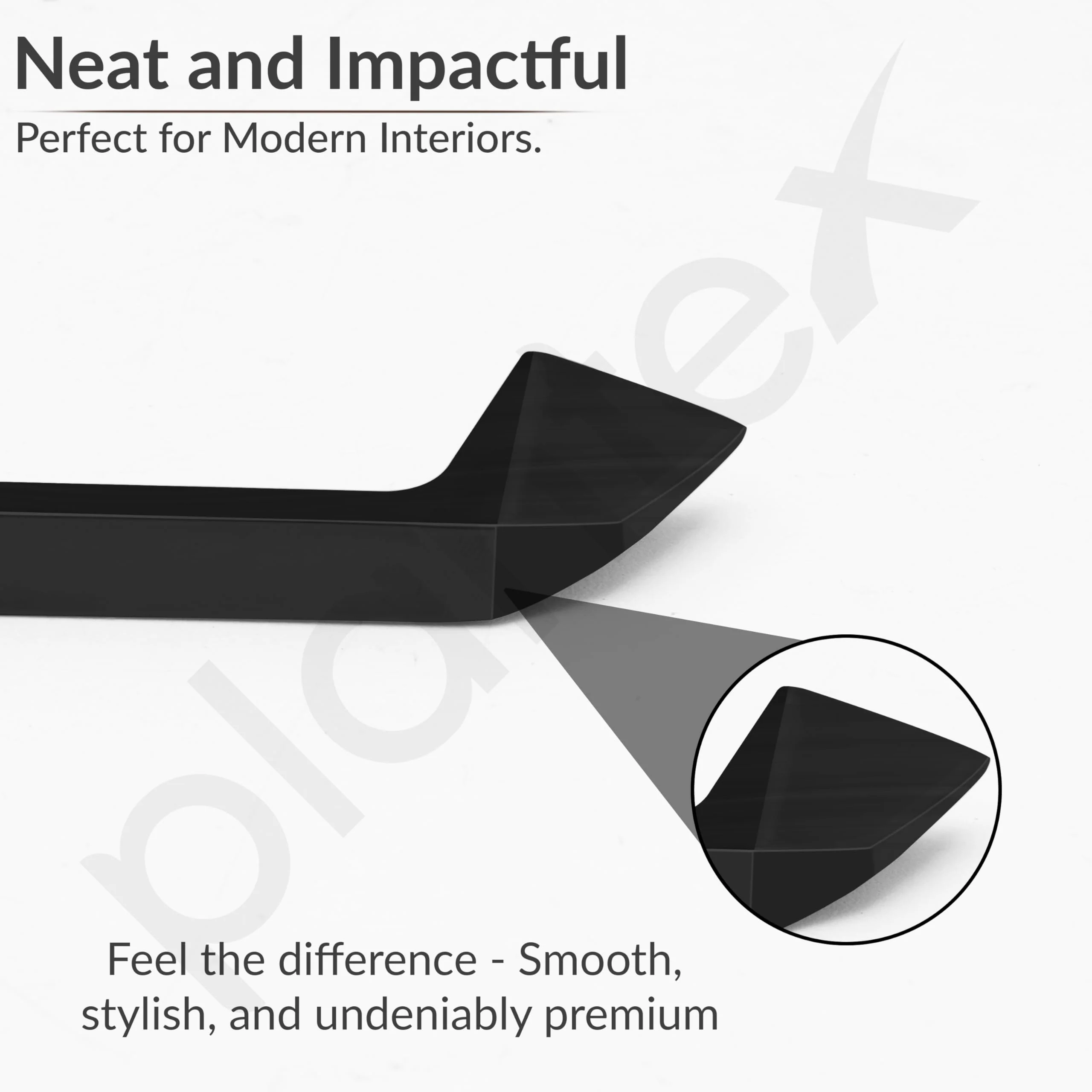 Plantex Cabinet Handle/160mm Handle for Cabinet/Wardrobe Handle/Door Pull-Push Handle for Home/Office - Pack of 1 (Black) - Image 4