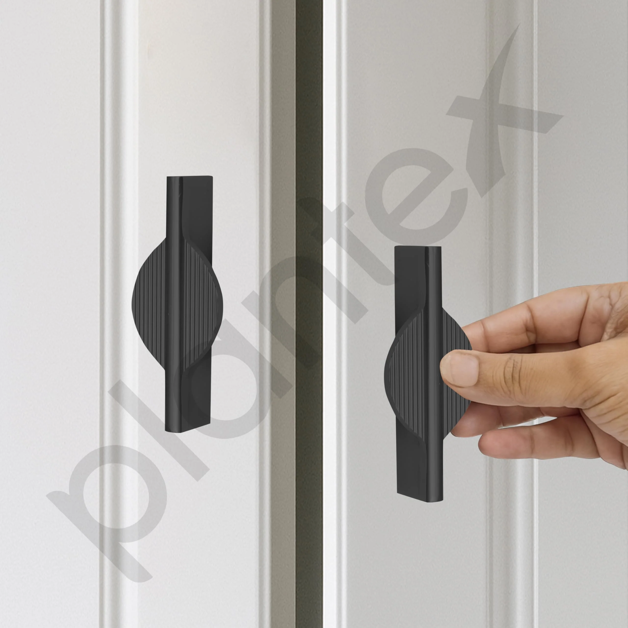 Plantex Cabinet Handle/96mm Handle for Cabinet/Wardrobe/Kitchen Handle/Door Pull-Push Handle for Home/Office - Pack of 1 (Black) - Image 7