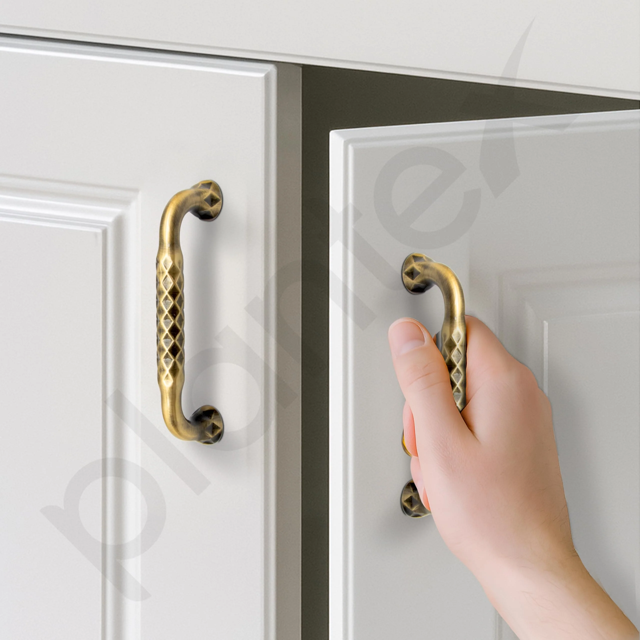 Plantex Cabinet Handle/Kitchen Cabinet Door Handle/Wardrobe/Cupboard Handle/Door Pull-Push Handle for Home/Office - Pack of 1 (Brass Antique) - Image 7