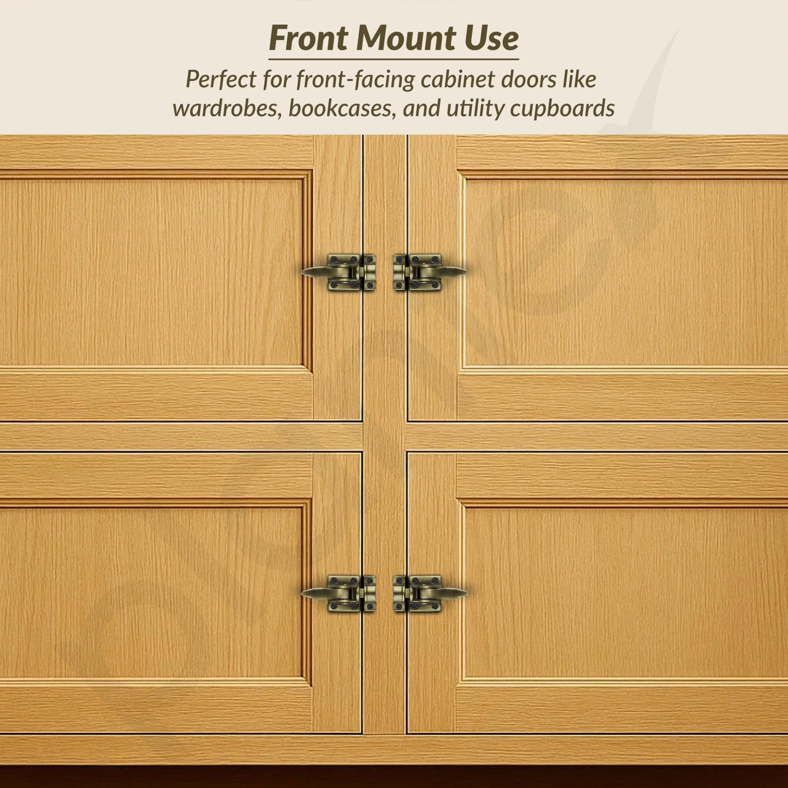 Plantex Cabinet Latch – Heavy-Duty Hatch Case Bolt for Storage Units, Toolboxes, Kitchen Cabinets & Cupboards - Pack of 1 (Brass Antique) - Image 6