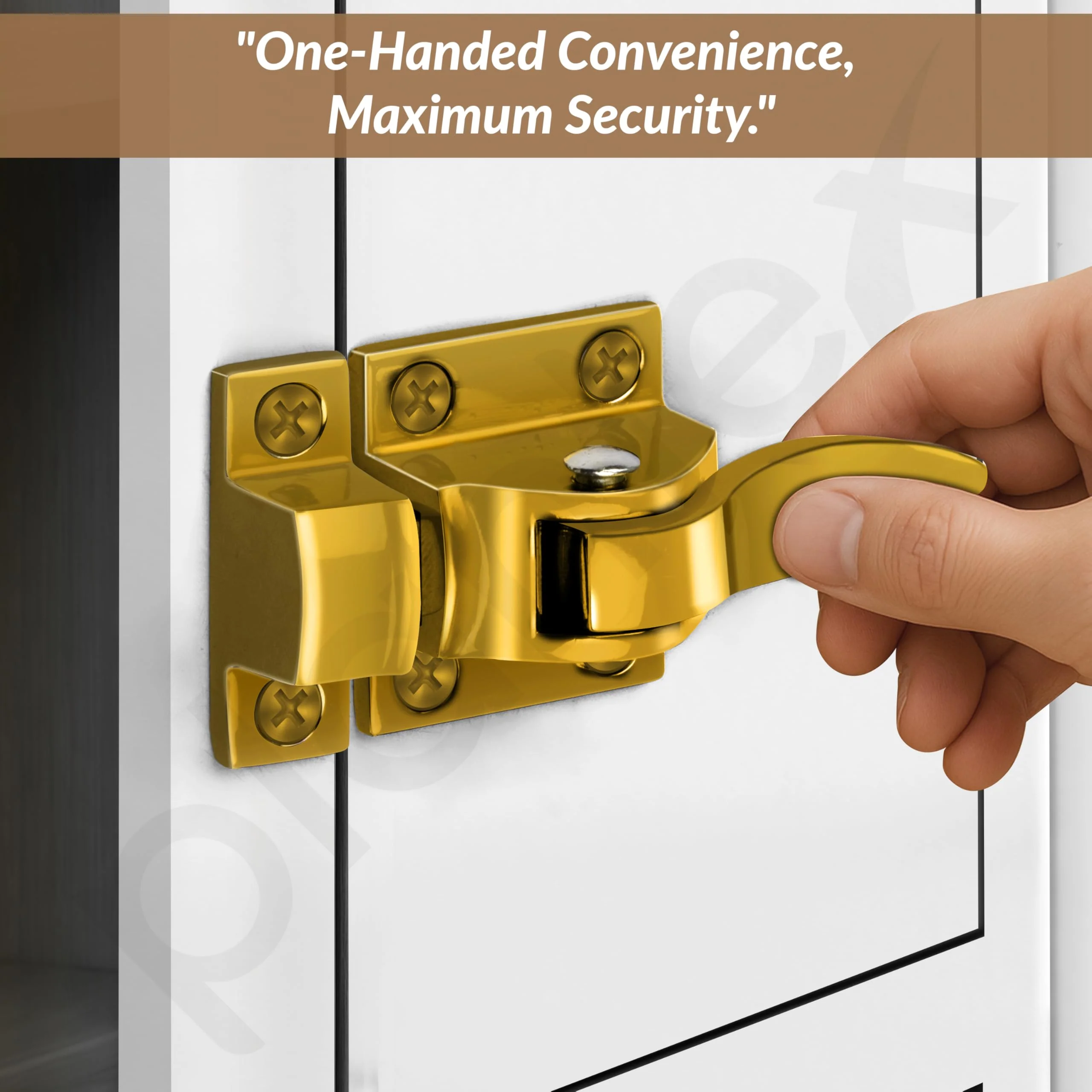 Plantex Cabinet Latch โ Heavy-Duty Hatch Case Bolt for Storage Units, Toolboxes, Kitchen Cabinets & Cupboards - Pack of 1 (Gold) - Image 4