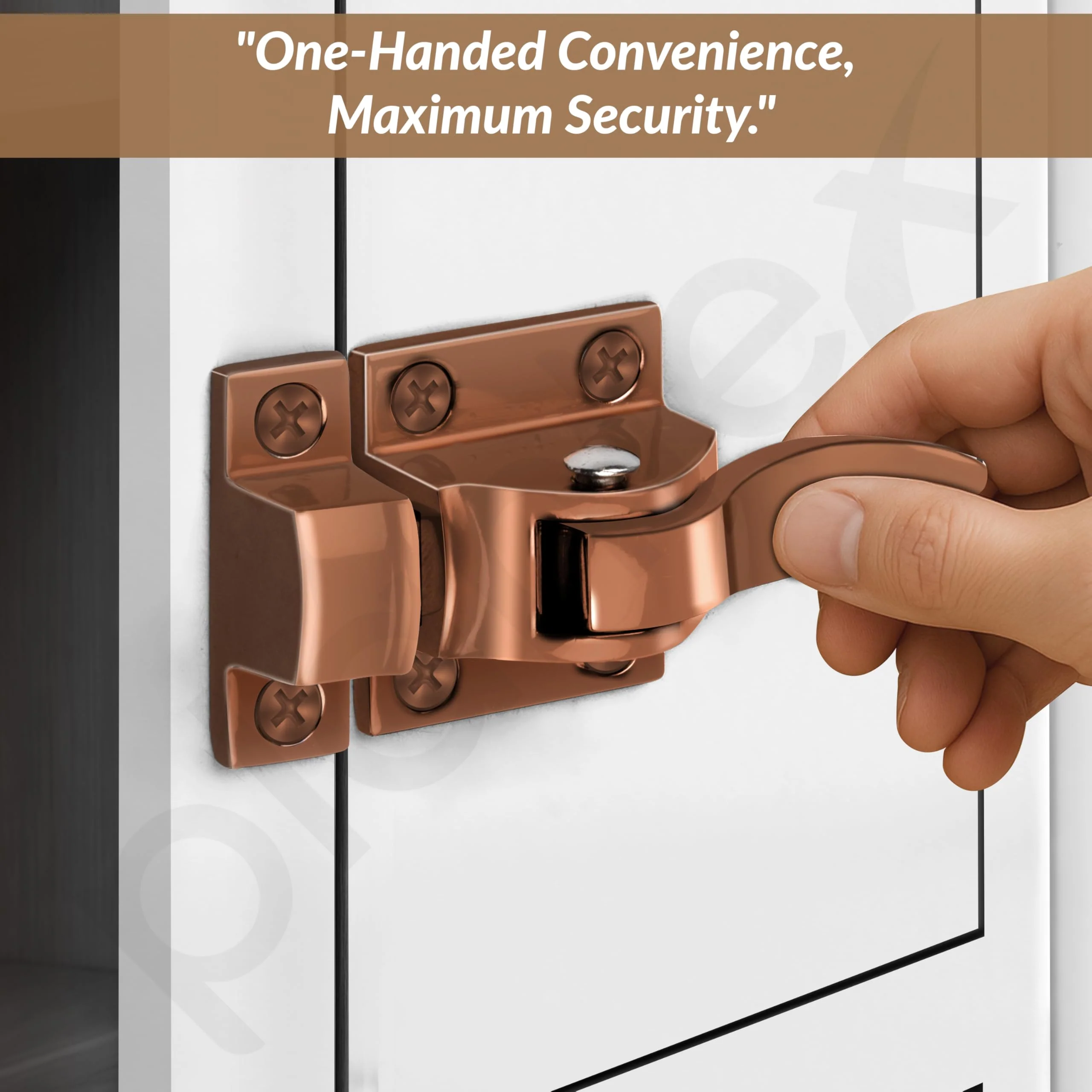 Plantex Cabinet Latch – Heavy-Duty Hatch Case Bolt for Storage Units, Toolboxes, Kitchen Cabinets & Cupboards - Pack of 1 (Rose Gold) - Image 4