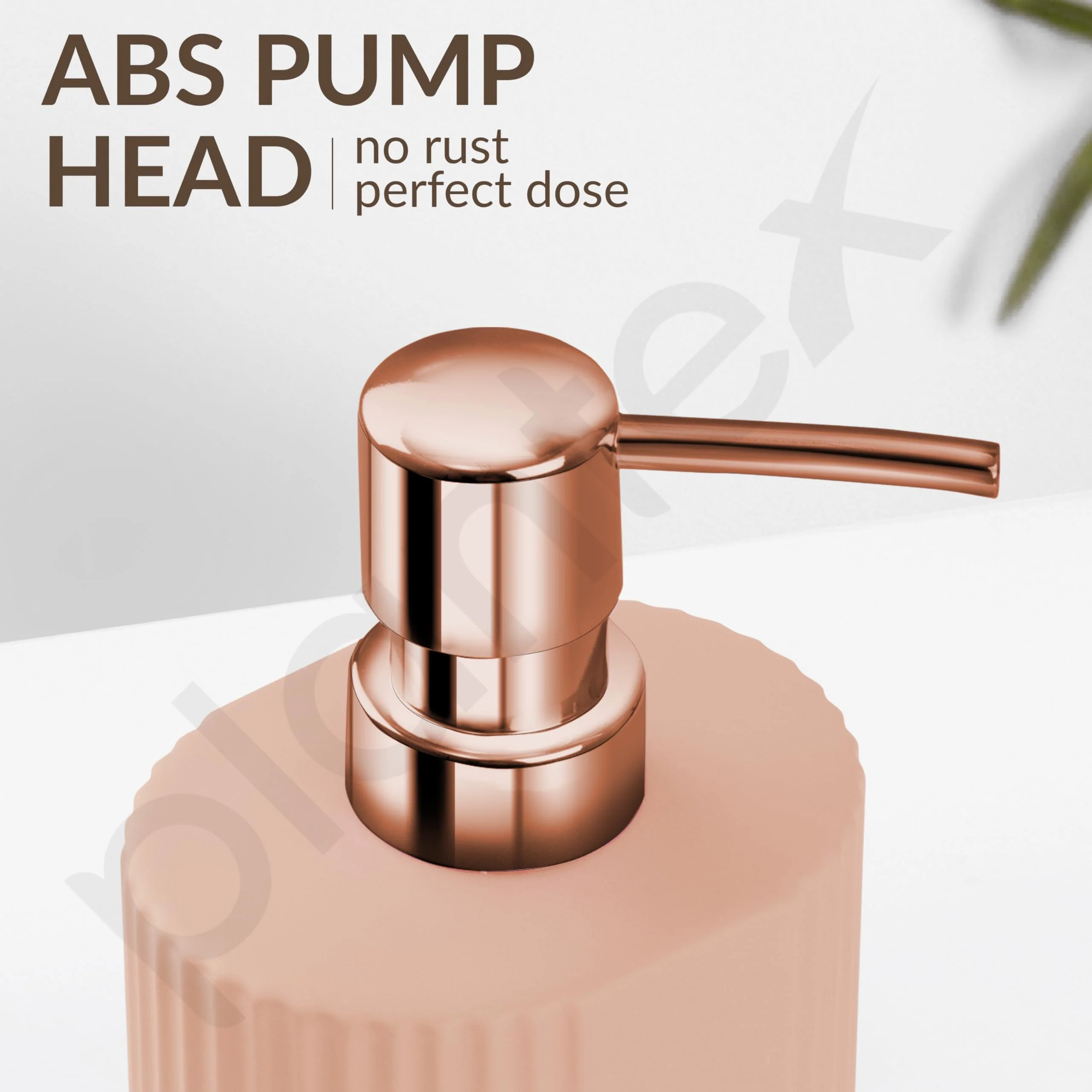 Plantex Ceramic Bathroom Set - Soap Holder for Bathroom/Liquid Soap Dispenser/Tumbler Holder/Toothbrush Holder - 3 Pcs Set - Image 5