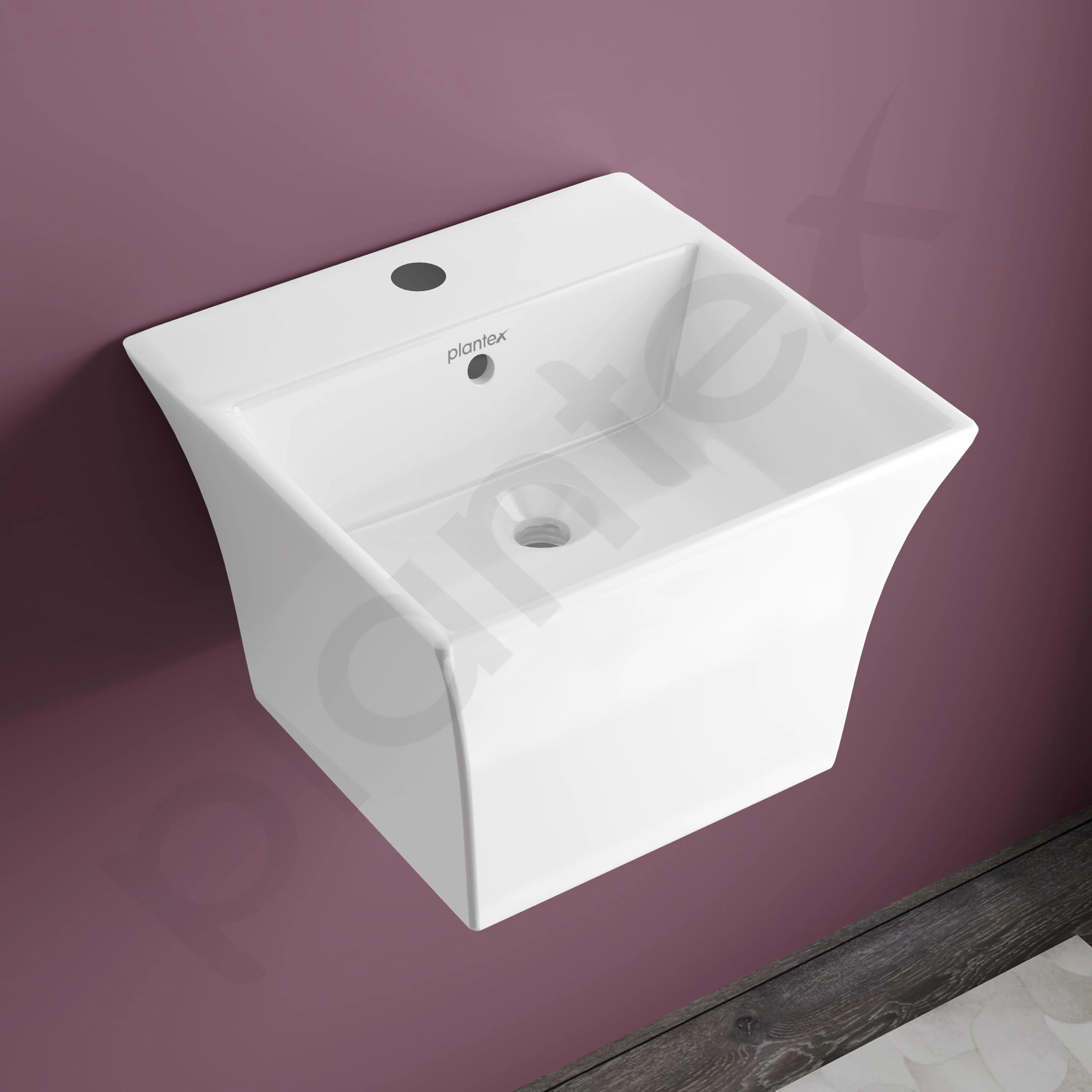 Plantex Ceramic Washbasin with 10 Years Glaze Warranty by Plantex/Half Pedestal Wash Basin for Bathroom/Wall Hung Basin for Home/Office/Hotels (Proton - White, 16 x15 x11 Inch) - Image 7