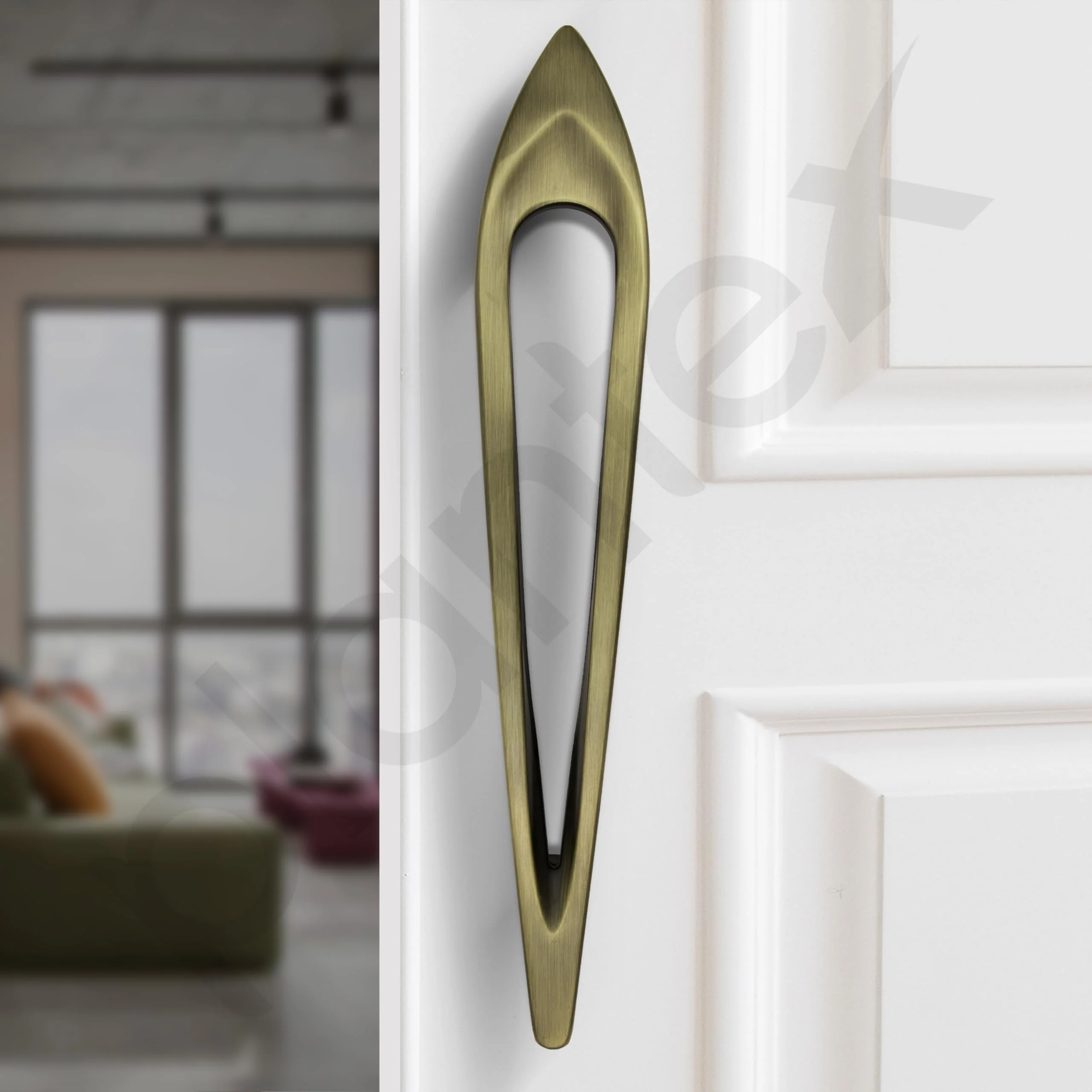 Plantex Door Handle/15 Inch Main Door Handle/Handle for Wooden Door/Pull-Push Door Handle/Door Accessories (Pack of 1, Brass Antique) Pull Handle - Image 7