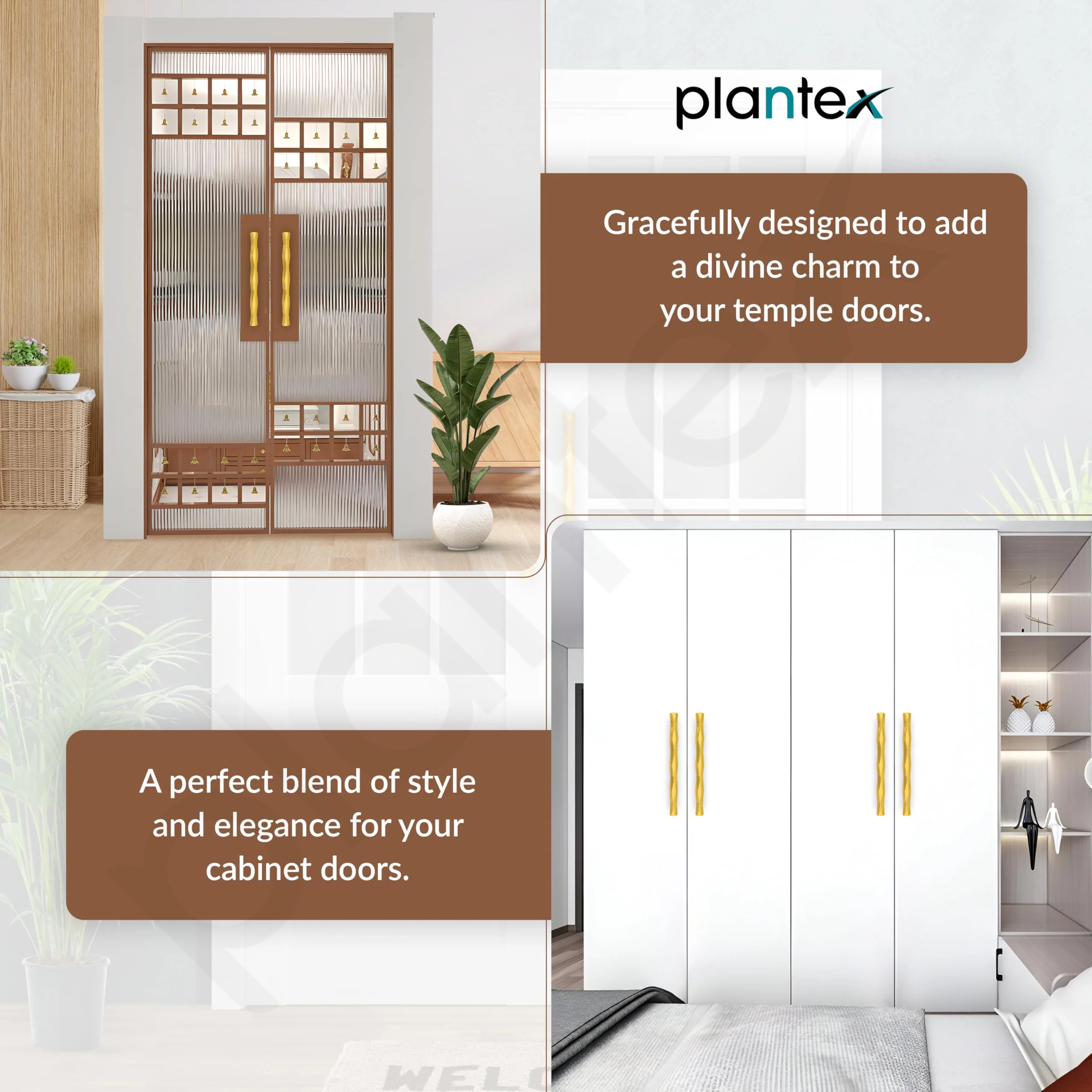 Plantex Door Handle/300mm Main Door Handle for Wooden Door/Pull-Push Handle for Main Door/Door Accessories - Pack of 1 (611, PVD Gold) - Image 6