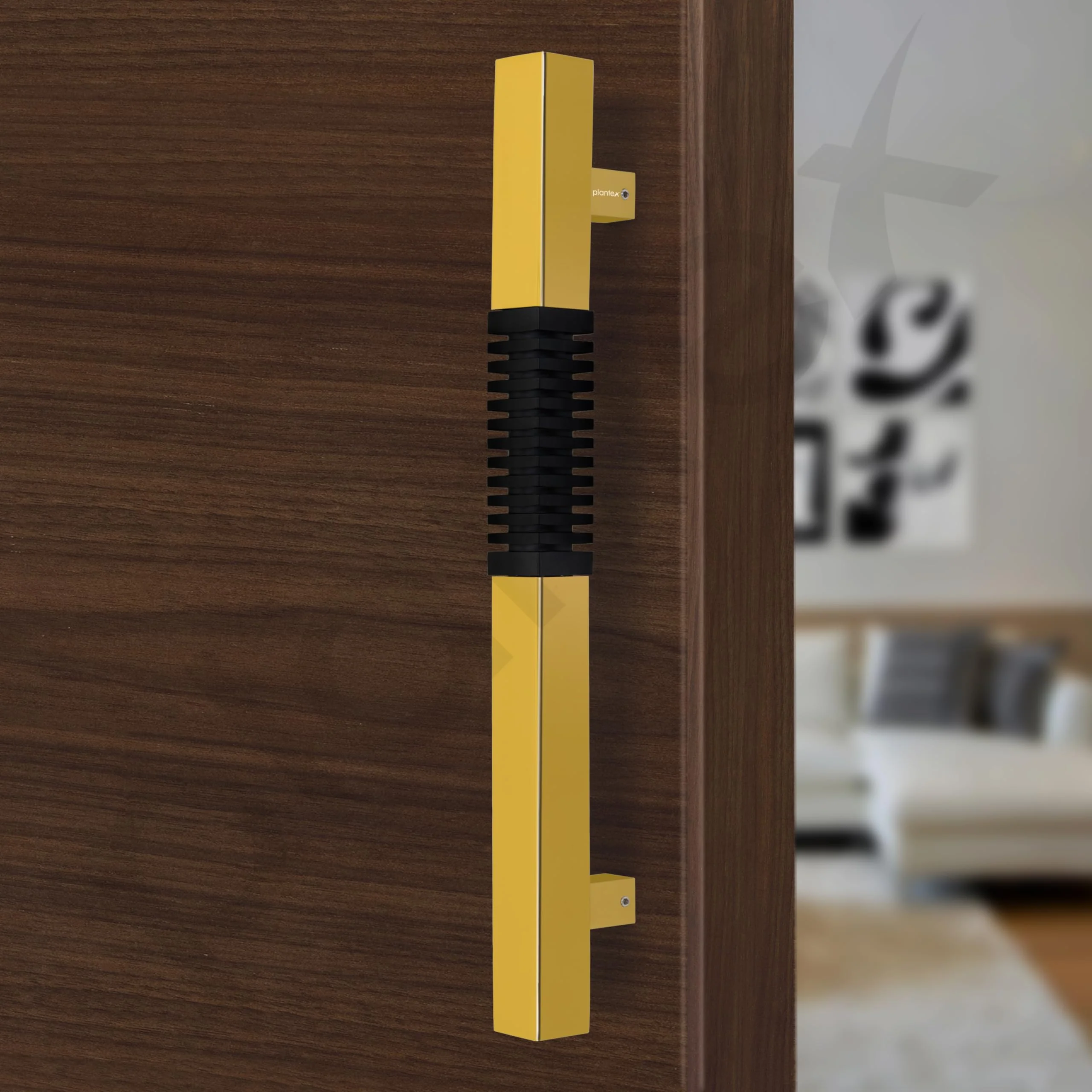 Plantex Door Handle/Stainless Steel Handle for Main Door/12 Inch Pull-Push Handle for Home/Office/Hotel - Pack of 1 (Gold and Black) - 3 Years Warranty - Image 5