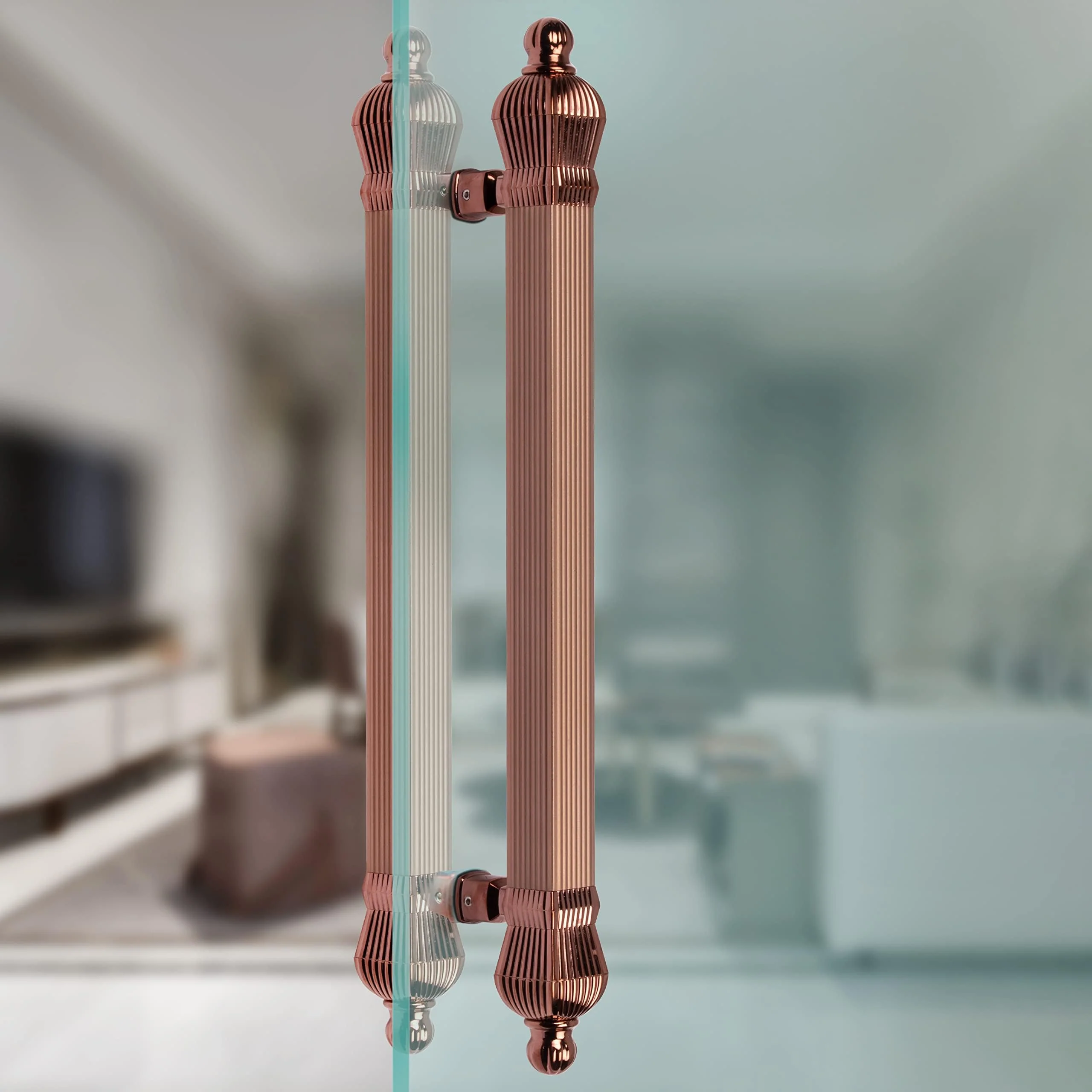 Plantex Door Handle/Taj Heavy Duty Main Door Handle/17-inches Door for Office/Pull Push Door Handle for Main Door - Pack of 1 (319-PVD Rose Gold) - Image 6