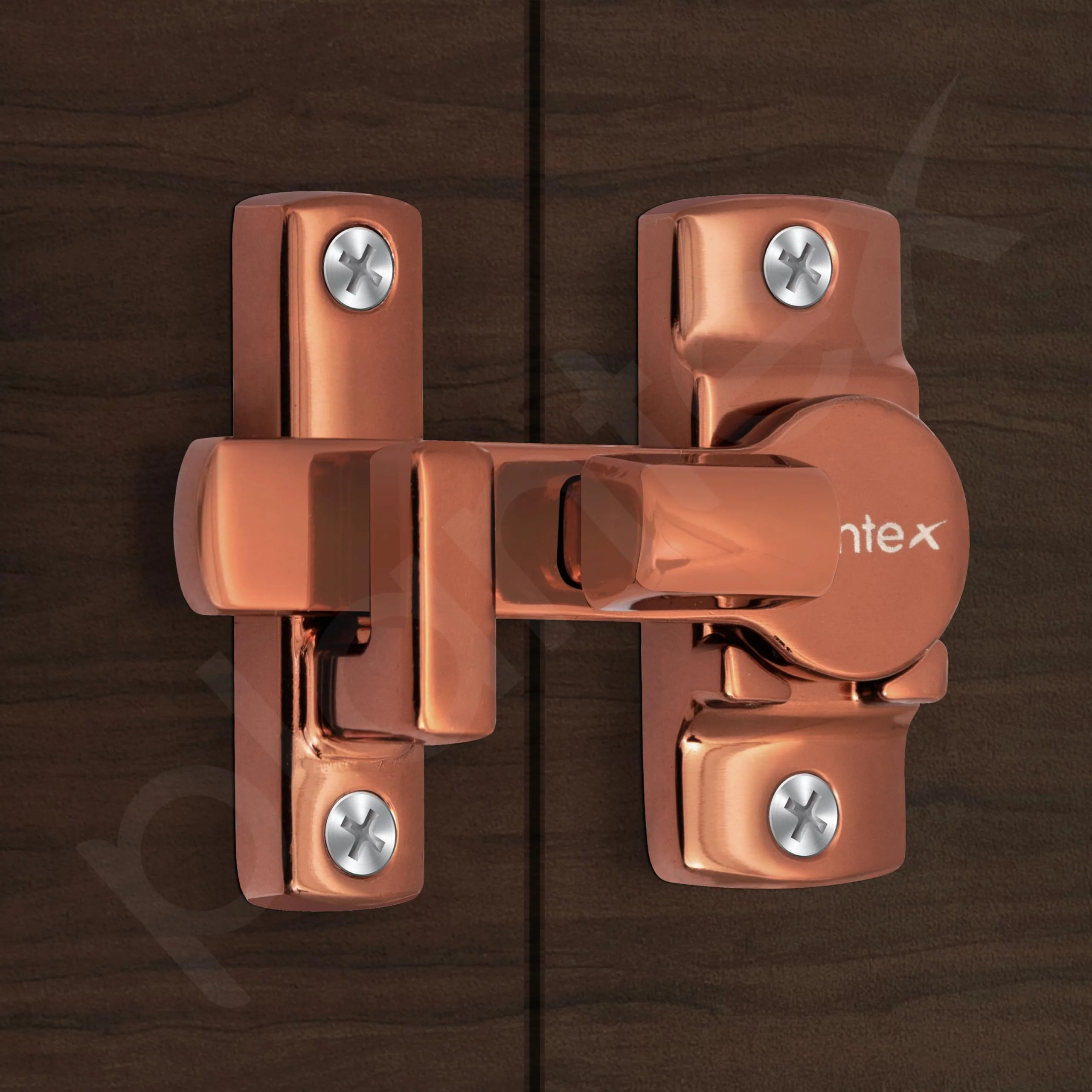 Plantex Door Safety Lock/Flip Latch Lock for Door/Chitkani/Lock Latch for Main Door/Baby Latch for Bathroom/Bedroom/Balcony/Door Stopper - Pack of 2 (Rose Gold) - Image 2