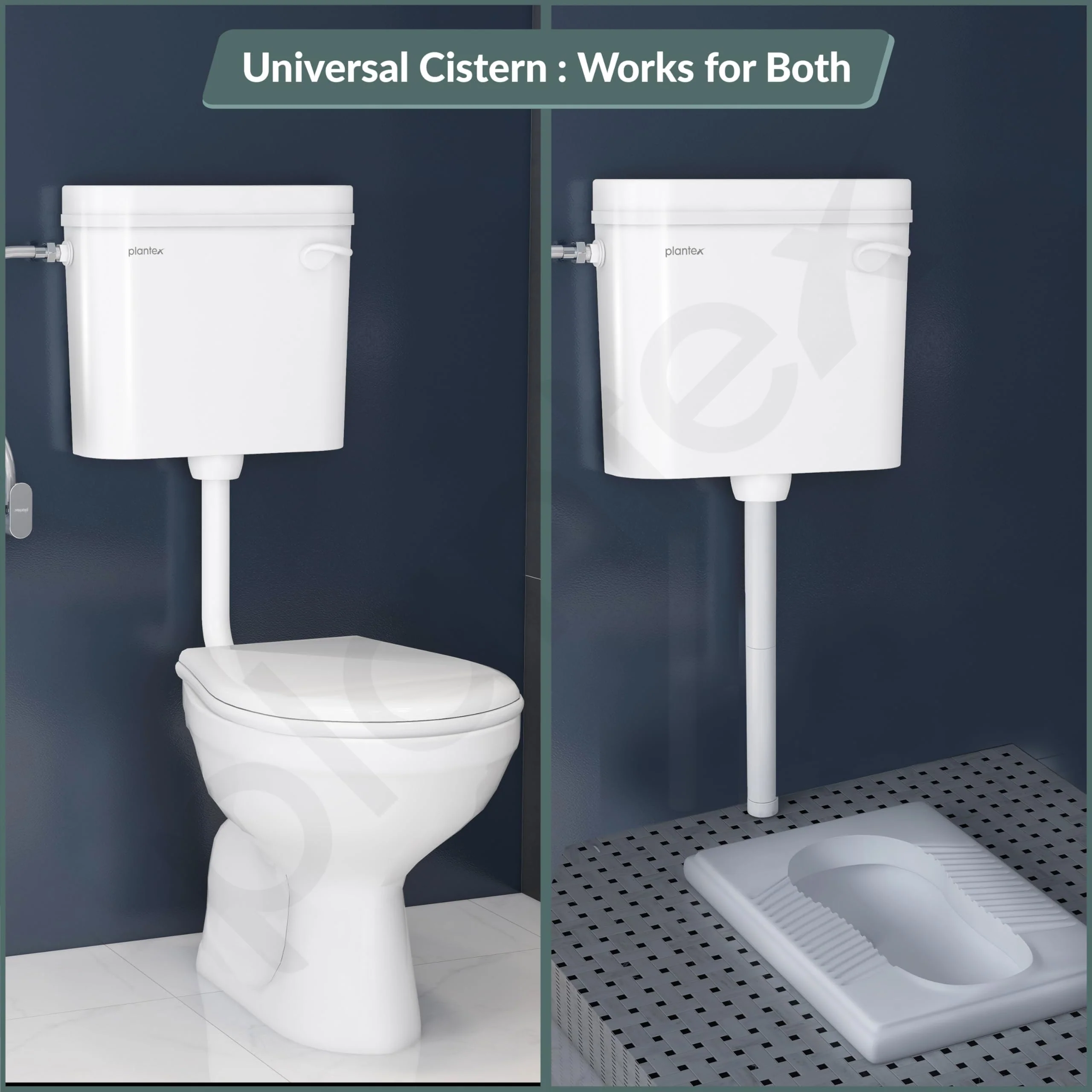 Plantex Flush Tank for Toilet/Single Flushing Cistern for Bathroom with 10 Ltr Water Capacity/Polypropylene Toilet Flush Tank - Pack of 1 (Classic, White) - Image 7