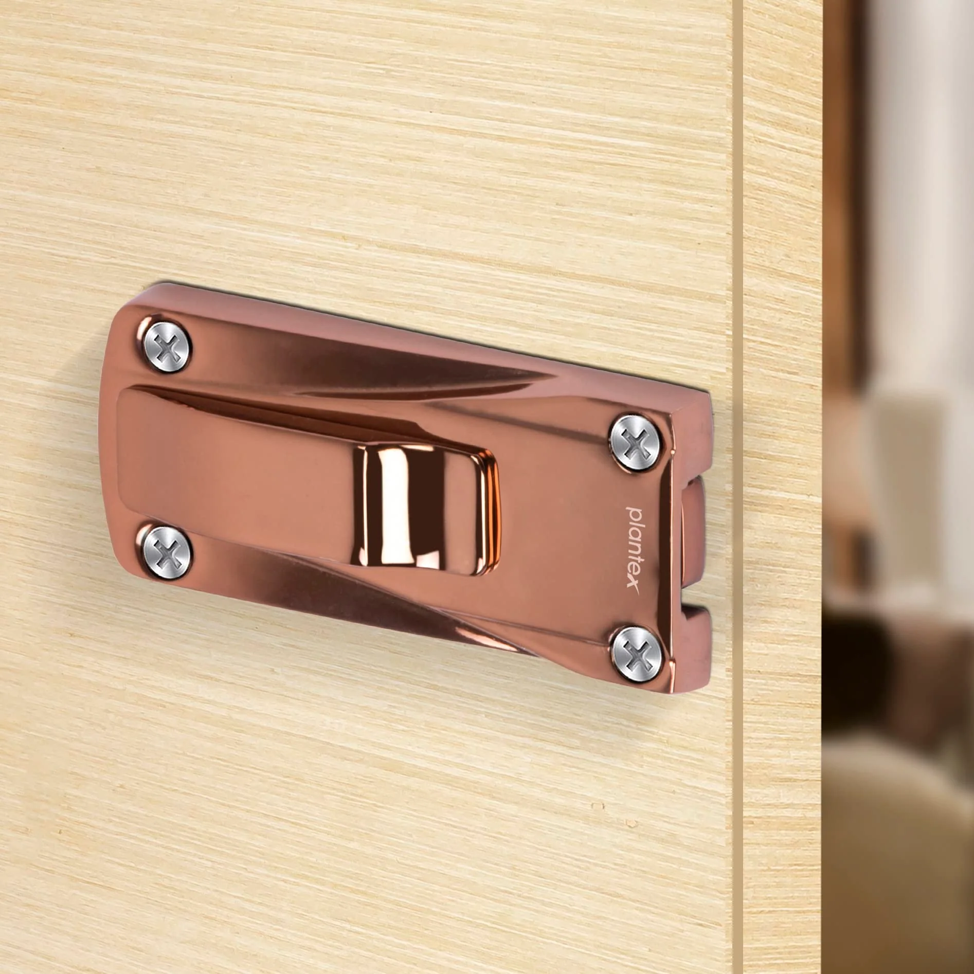 Plantex Heavy Duty Door Stopper/Door Latch for Main Door/Door Lock for Home and Office Doors - Pack of 1 (205 - Rose Gold) - Image 4