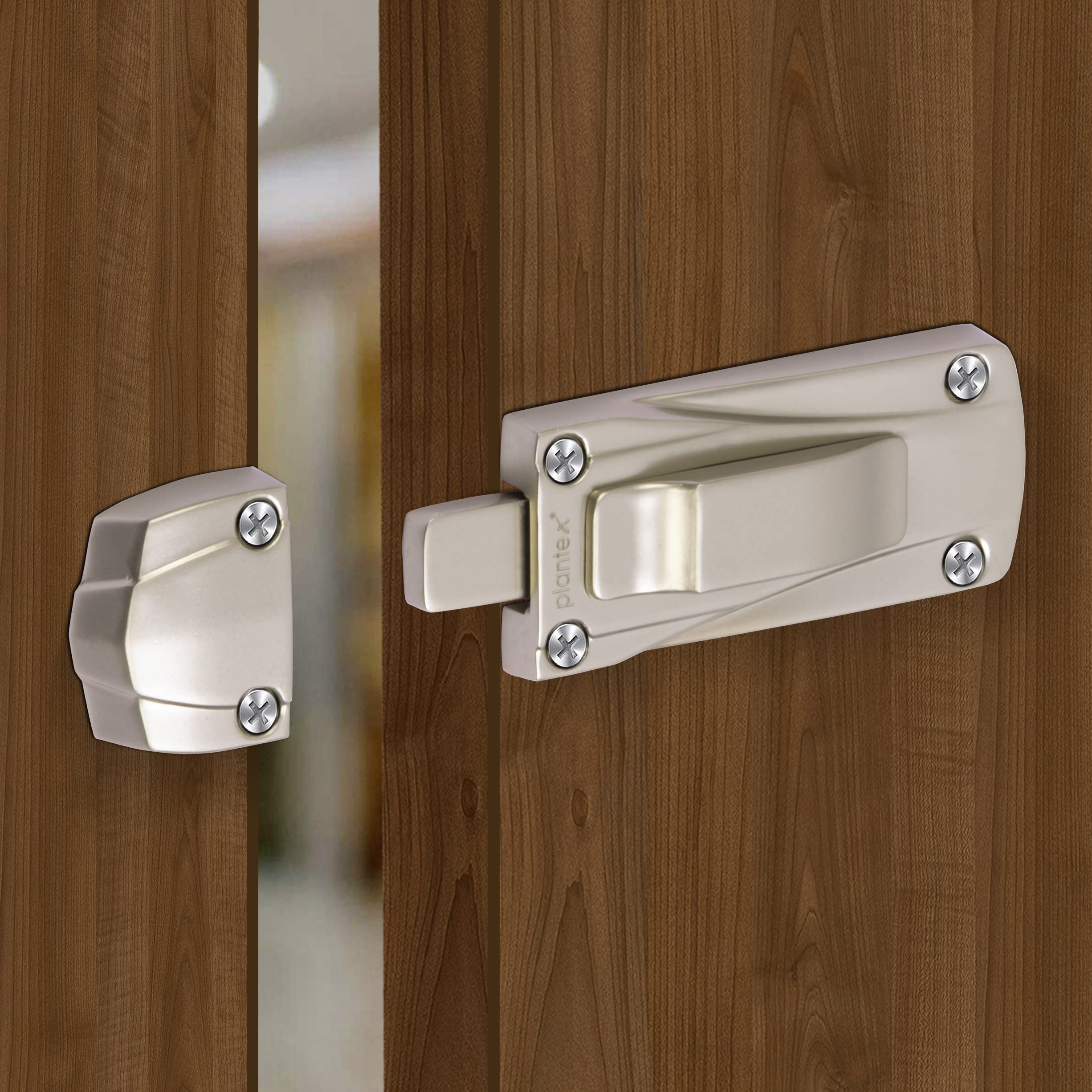 Plantex Heavy Duty Door Stopper/Door Latch for Main Door/Door Lock for Home and Office Doors - Pack of 1 (205 - Satin) - Image 5