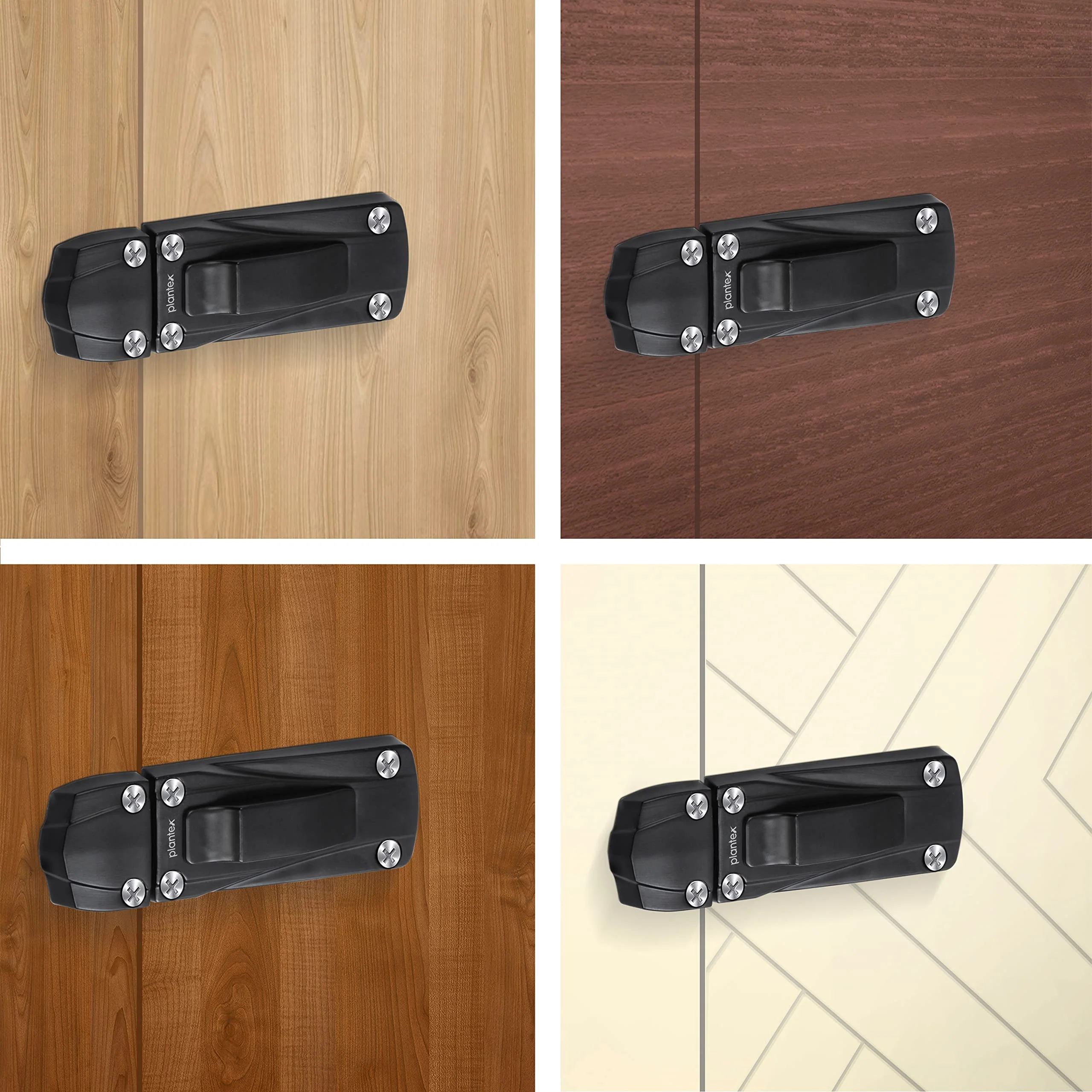 Plantex Heavy Duty Door Stopper/Door Latch for Main Door/Door Lock Latch for Home and Office Doors - Pack of 1 (205 - Black) - Image 7