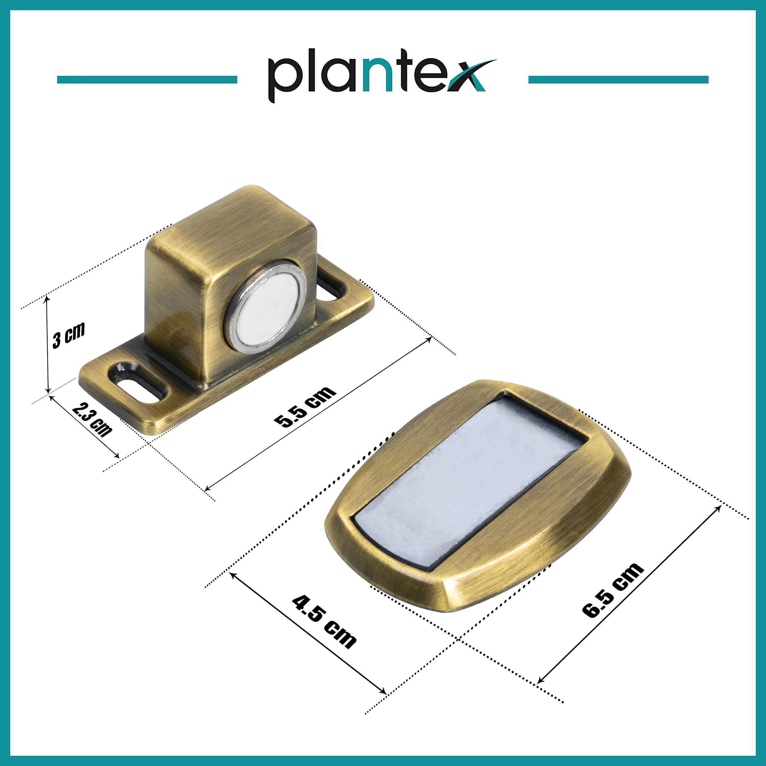 Plantex Heavy Duty Floor Mounted Magnatic Door Stopper for Home/Door Holder/Door Stopper for Home/Hotel/Office (184 – Brass Antique) - Image 3
