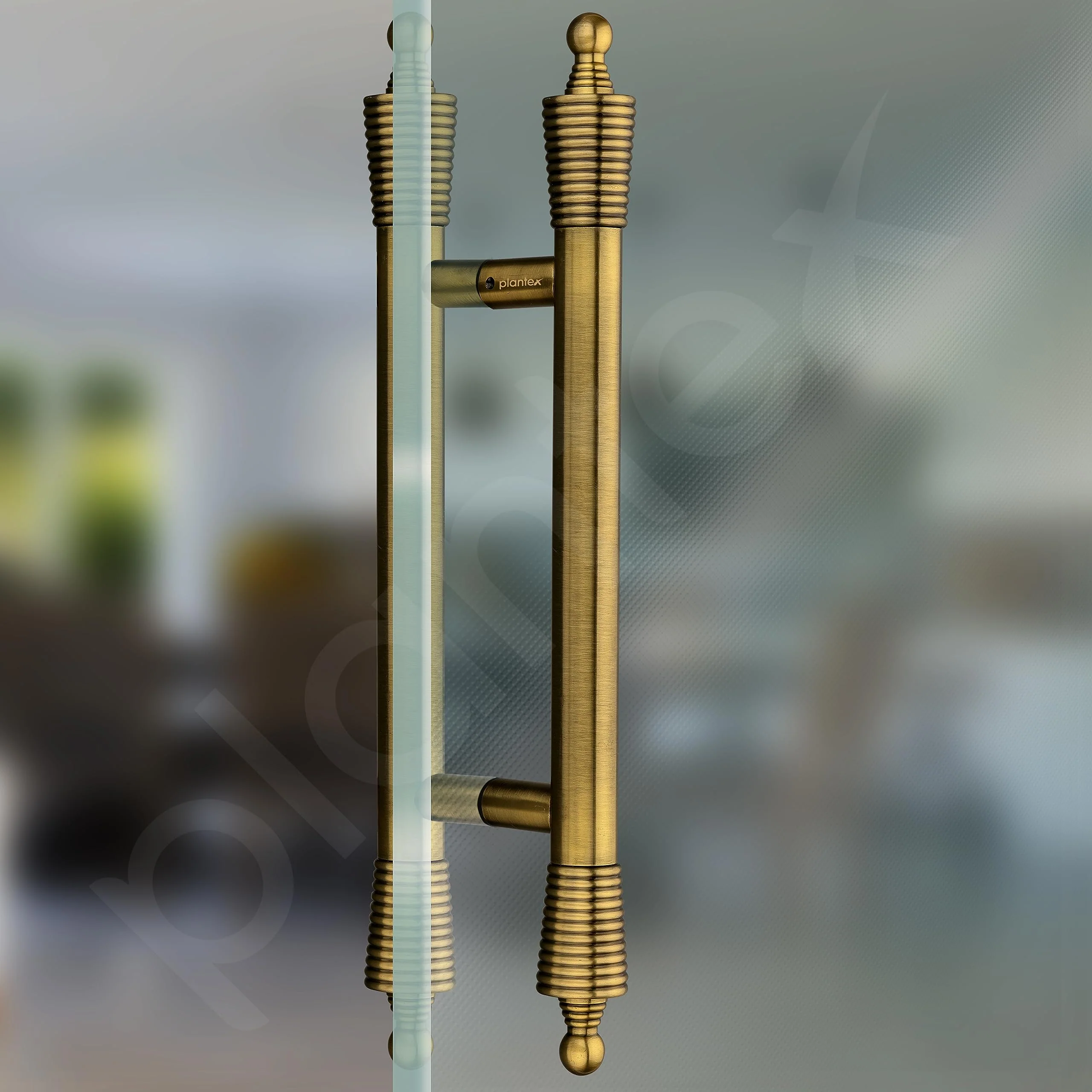 Plantex Heavy Duty Main Door Handle - 14 Inch Pull-Push Handle for Glass & Wooden Doors - Pack of 1 (Brass Antique) - 3 Years Warranty - Image 6
