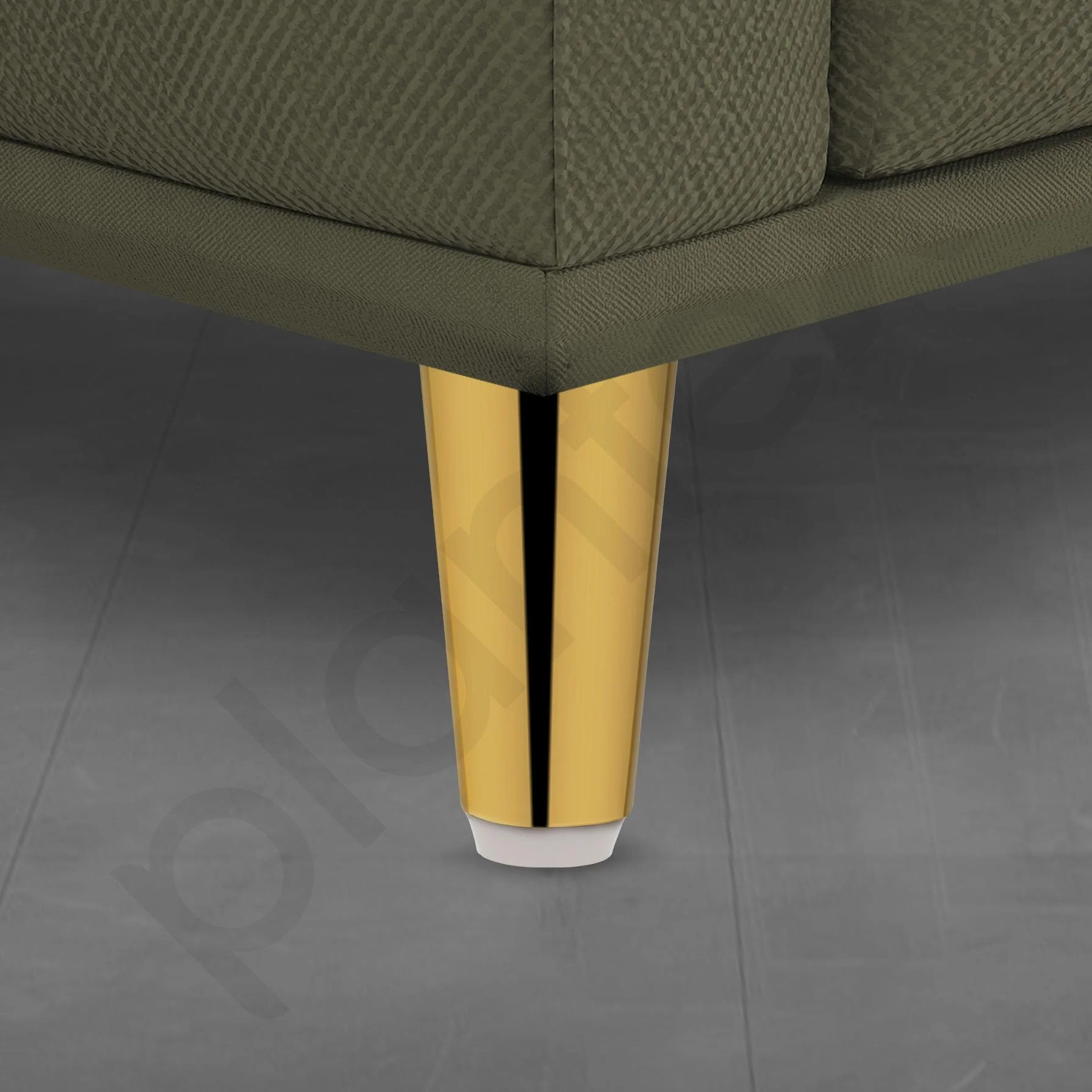 Plantex Heavy Duty Round 4 inch Spare Sofa Legs for Bed Furniture/Sofa Legs for Furniture Fitting/Table Legs/Sofa Leg Set of 2 pcs (Gold) - Image 6