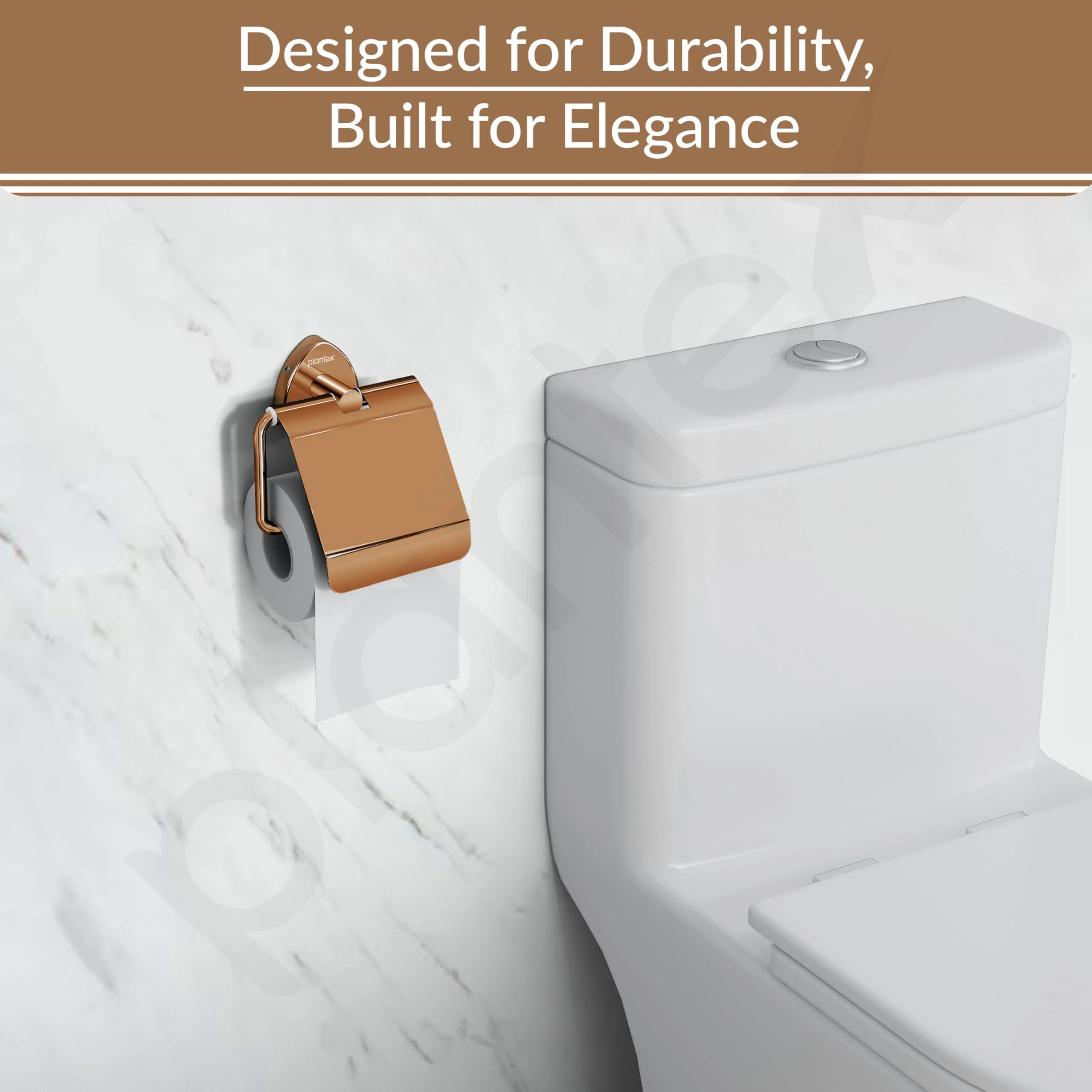 Plantex J4 Stainless Steel Toilet Paper Holder for Bathroom/Tissue Holder for Washroom/Toilet roll Holder for Wall Mounted/Bathroom Accessories (PVD Rose Gold Finish) Angel - Image 7