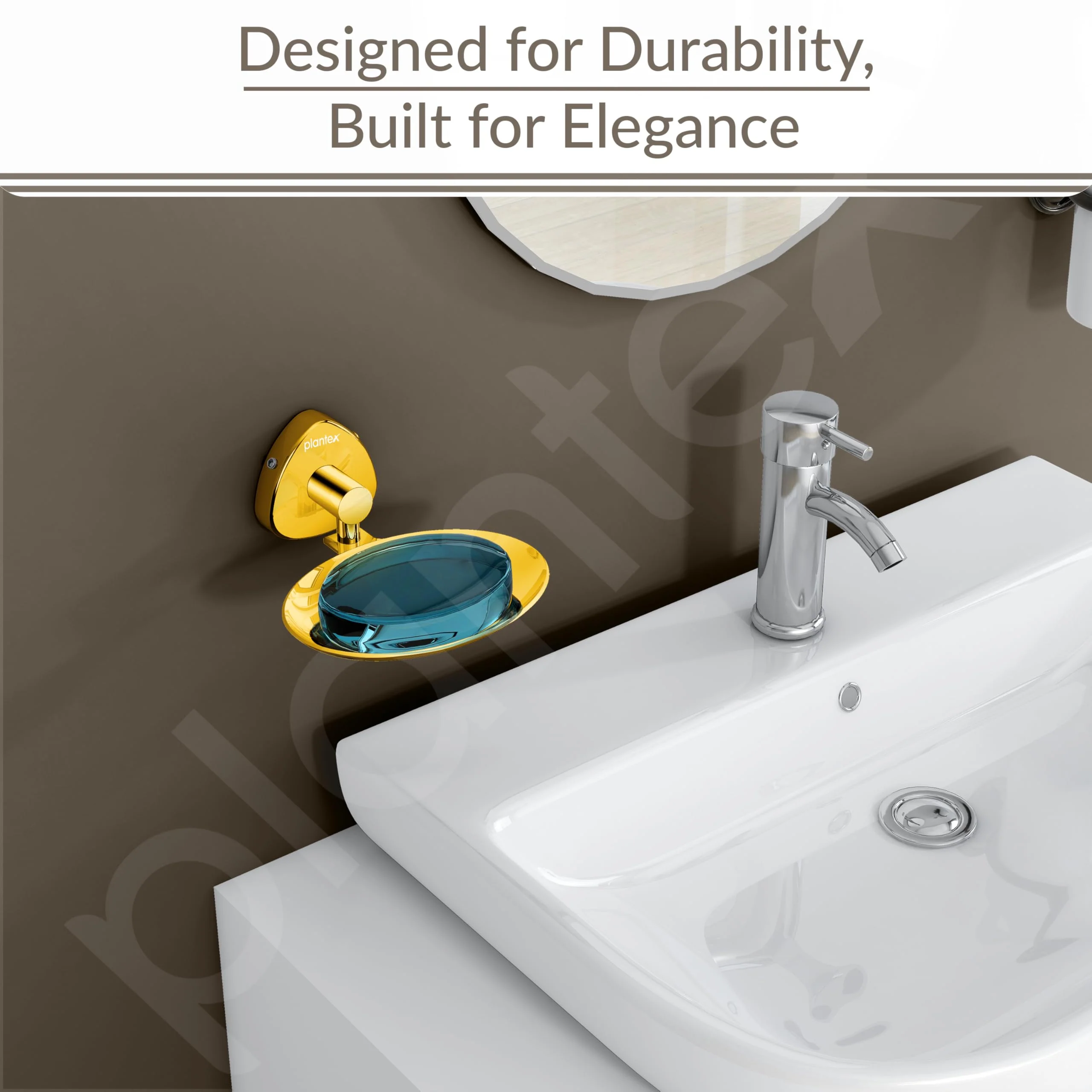 Plantex J4 Stainless Steel Wall Mounted Soap Holder for Bathroom/Soap Holder for Kitchen/Soap Stand for Bathroom/Bathroom Accessories (PVD Gold Finish) Angel - Image 7