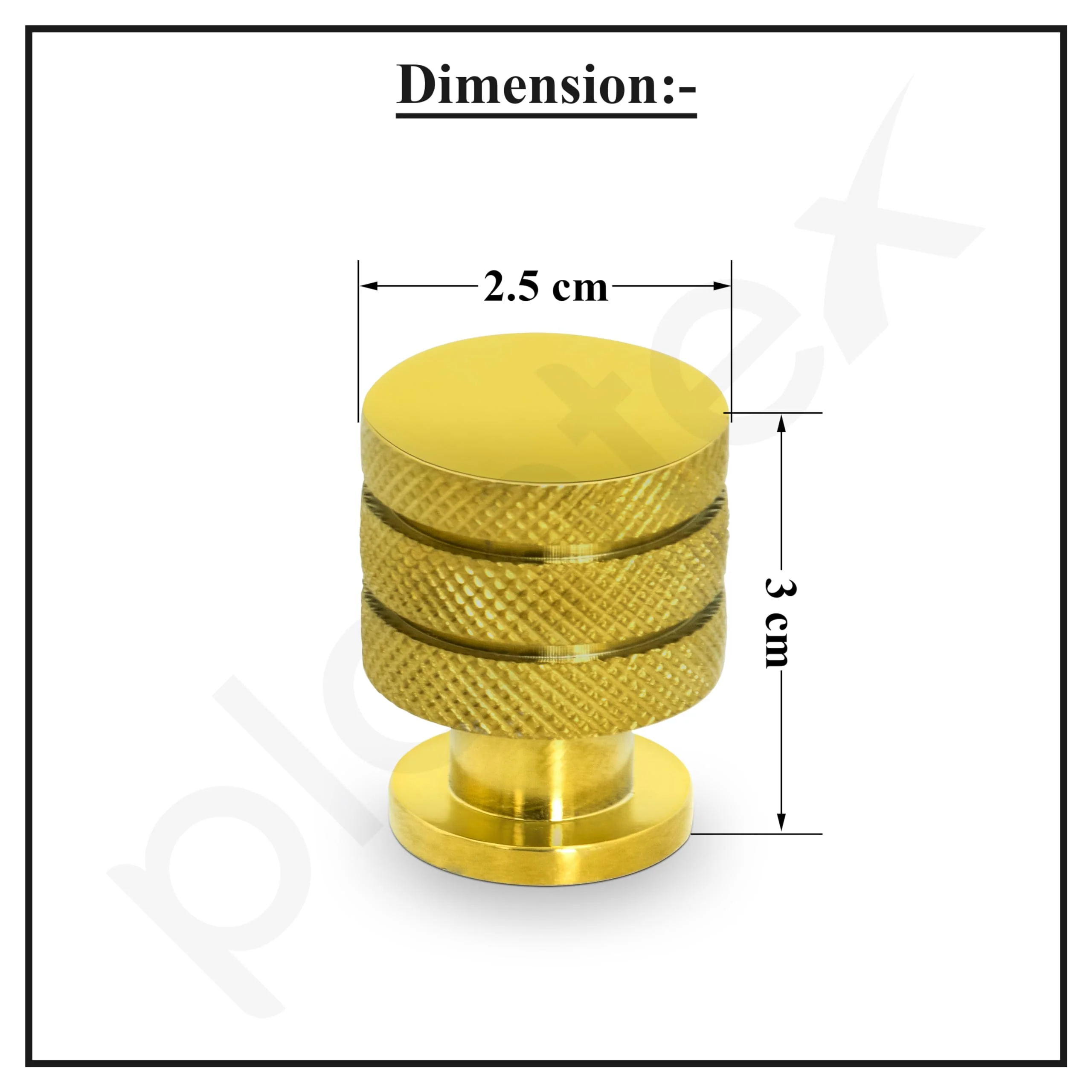 Plantex Knobs for Drawer/Drawer Knobs/Cabinet Knobs/Drawer knobs Handle/Pull-Push Knobs for Home/Office Drawers - Pack of 1 (Gold) - Image 3