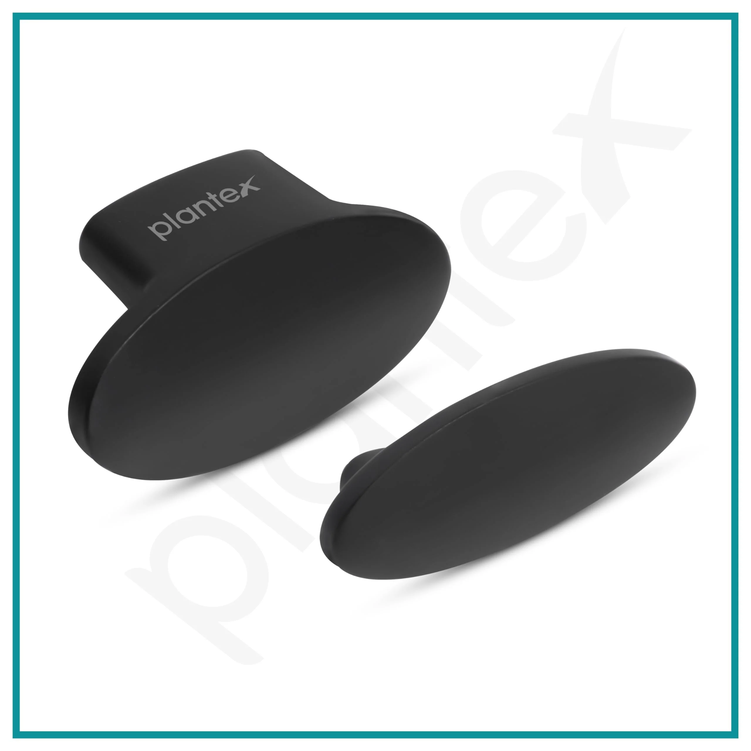 Plantex Knobs for Drawer/Small Drawer Knobs/Knobs for Cabinets/Pull-Push Knobs for Kitchen/Bedroom Drawer - Pack of 10 (Oval, Black) - Image 7