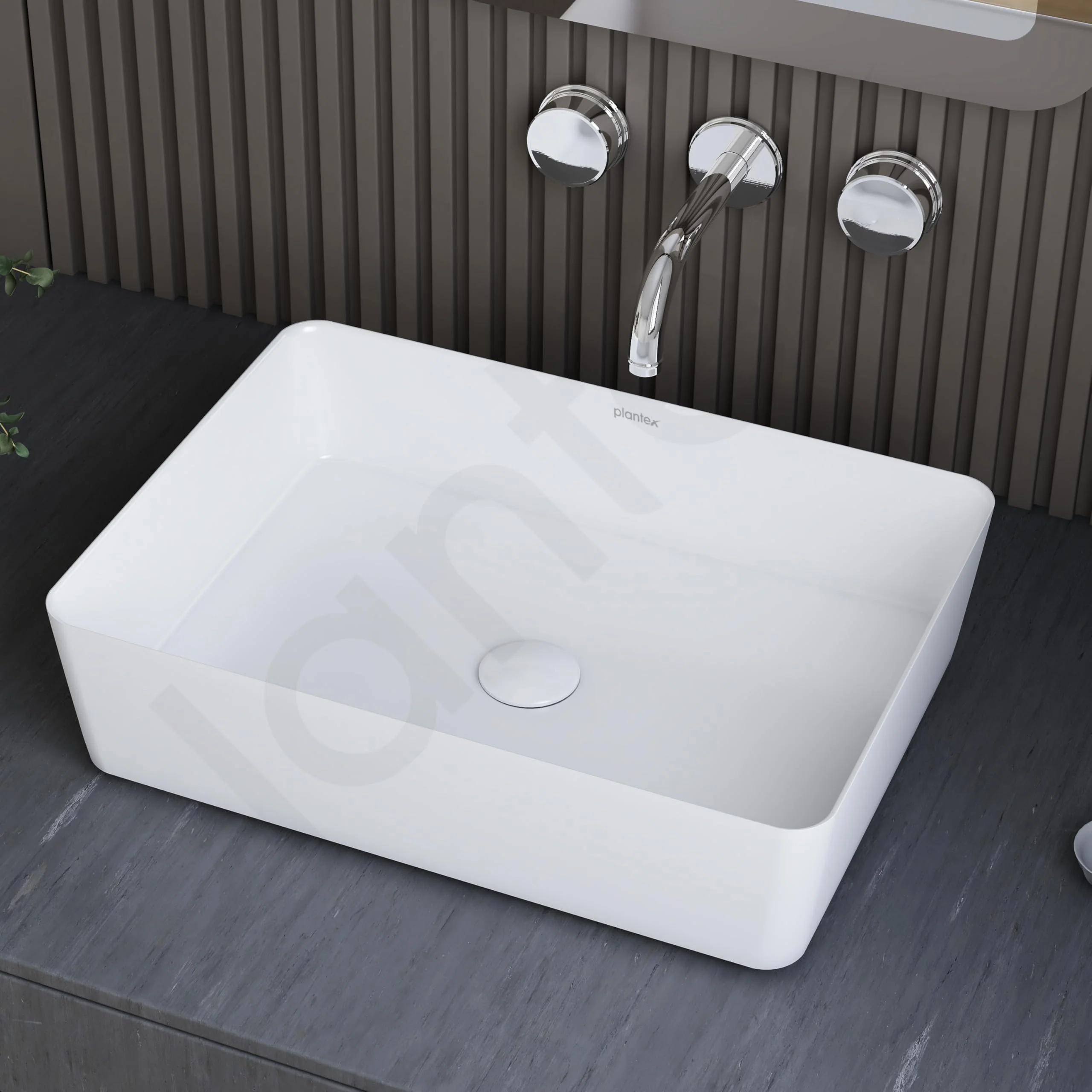 Plantex Melamine Tabletop Wash Basin/Washbasin for Bathroom/Restaurants/Office (White, 18 x 13 x 4.5 Inch) - Image 7