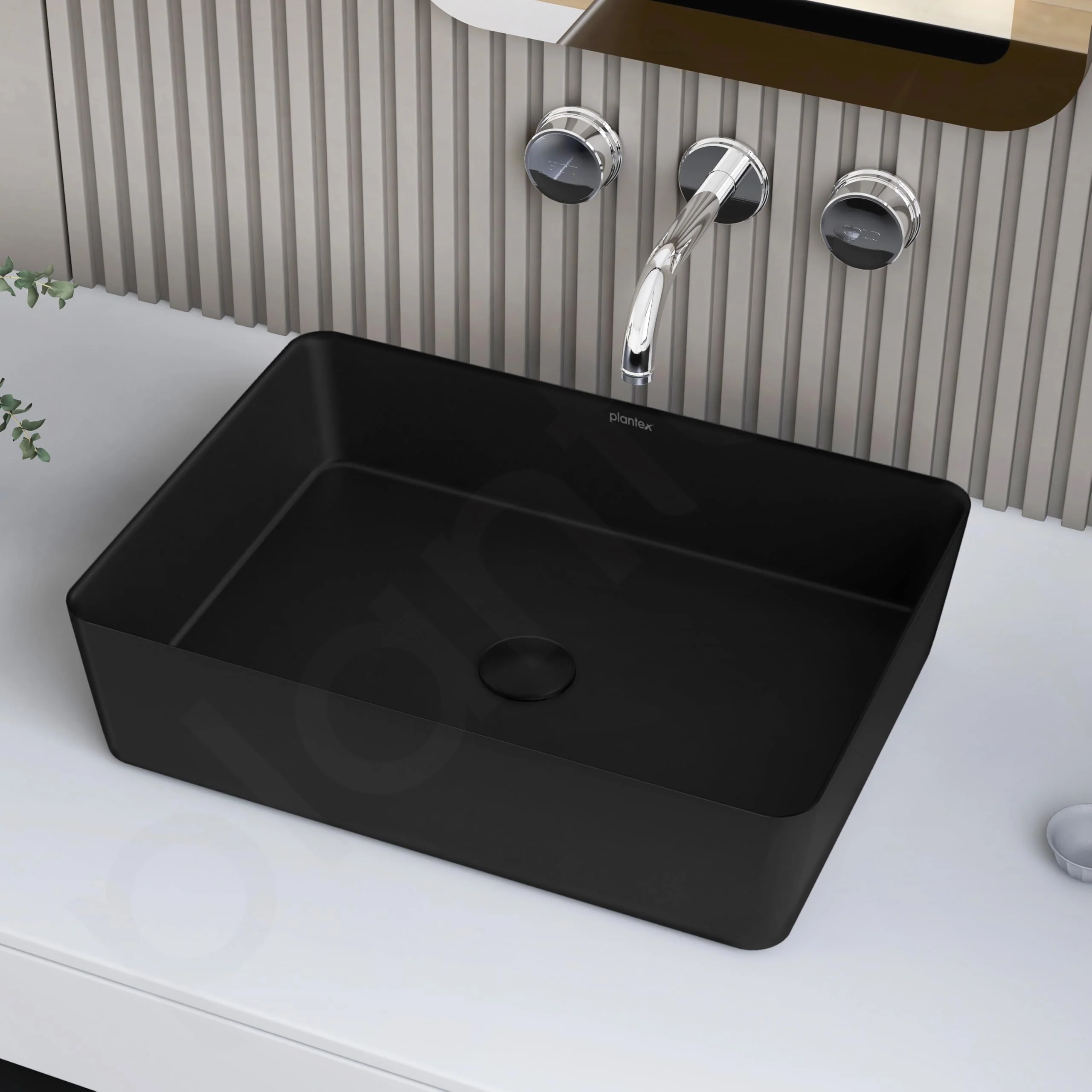 Plantex Melamine Wash Basin/Counter Top Washbasin for Bathroom/Restaurants/Office (Black, 18 x 13 x 4.5 Inch) - Image 7