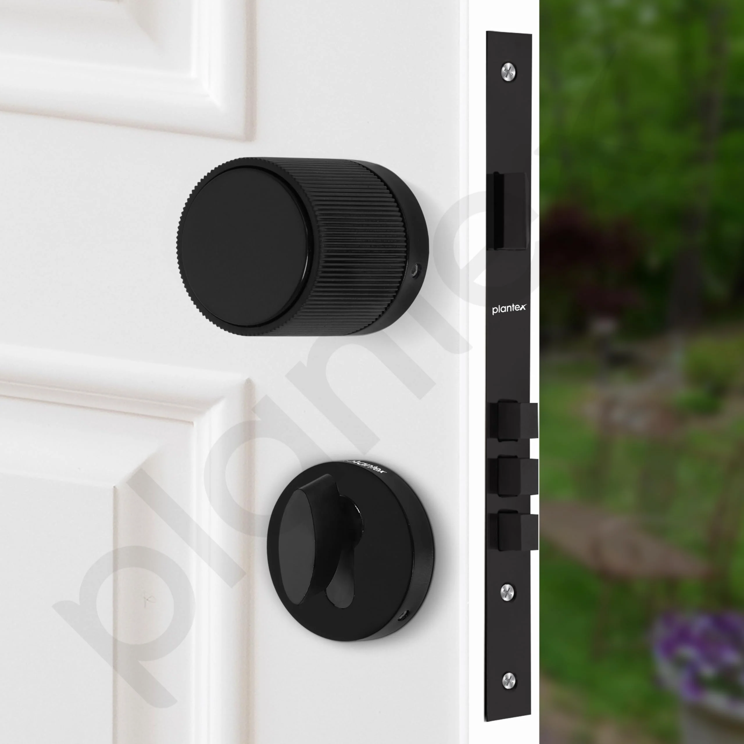 Plantex Mortise Lock for Main Door - Door Accessories (Black) - Image 4