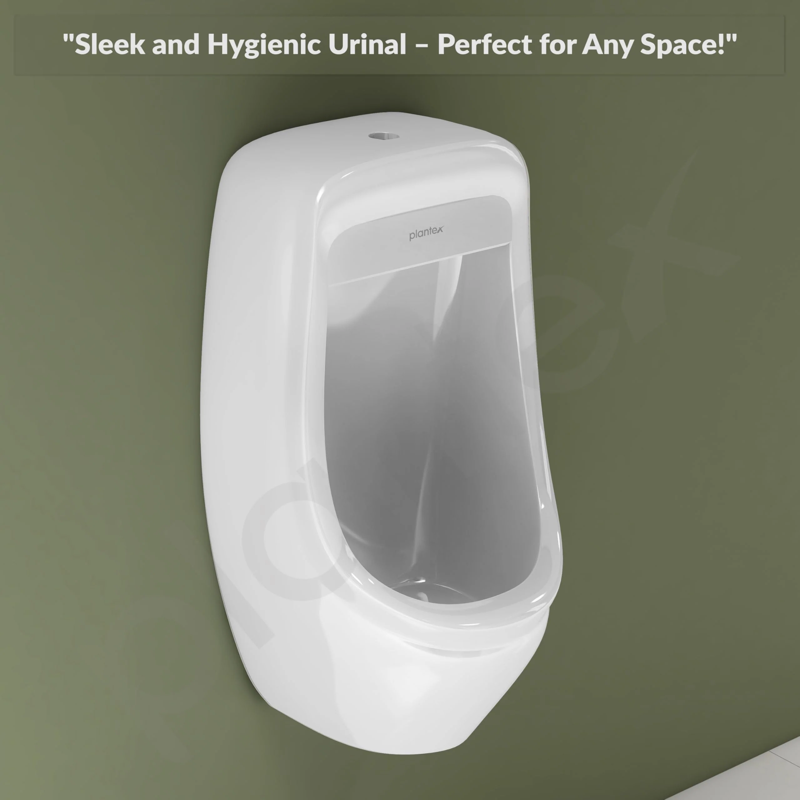 Plantex Premium Wall Mount Large Urinal Pot for Men/Male/Boy/Gents Toilet for Bathroom/Commode for Toilet- (White, Loki) - Image 4