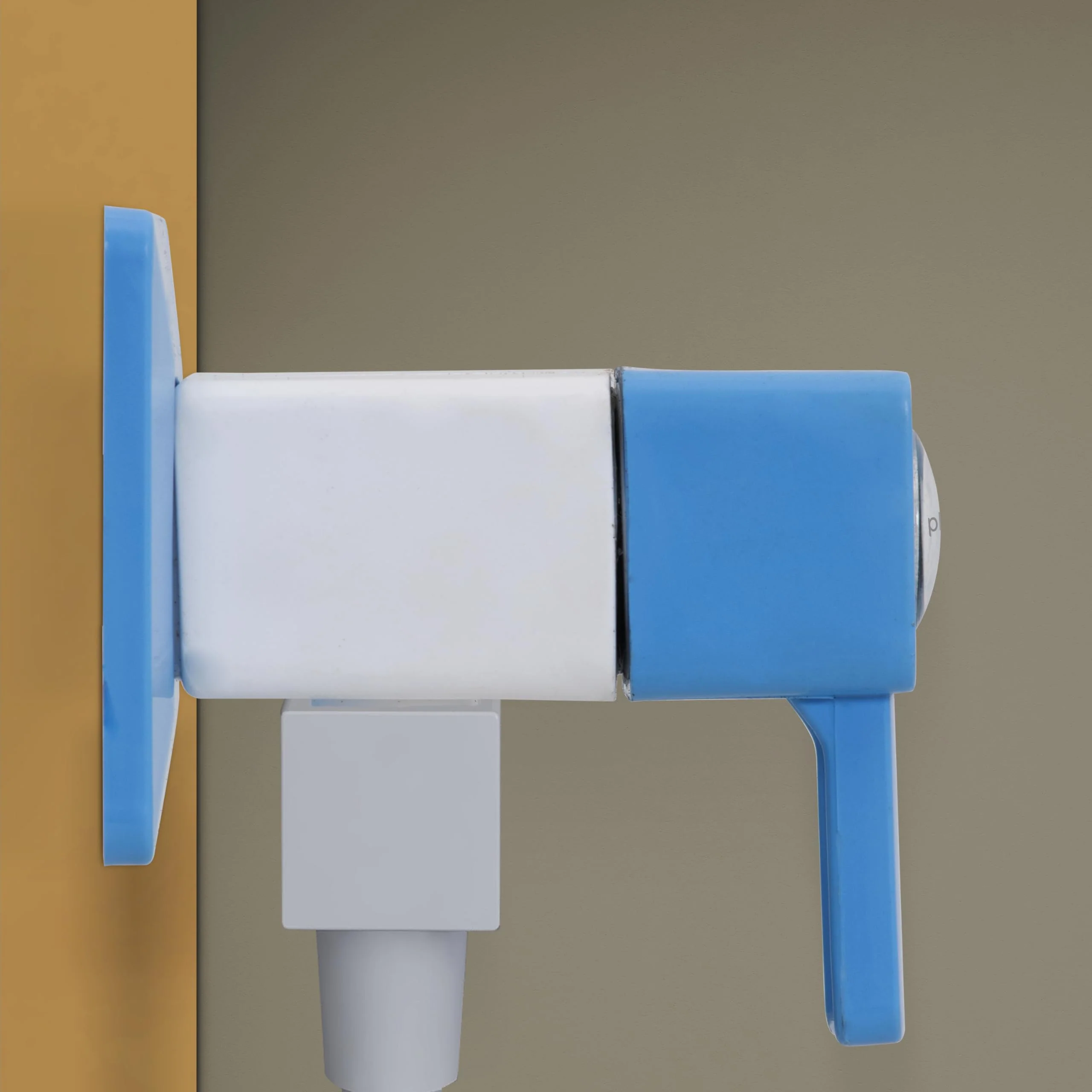 Plantex Ptmt Es-114 Single Way Angle Valve With Plastic Wall Flange And Teflon Tape For Bathroom| Washing Machine| Uncoated Garden Tap (Blue & White) - Image 3