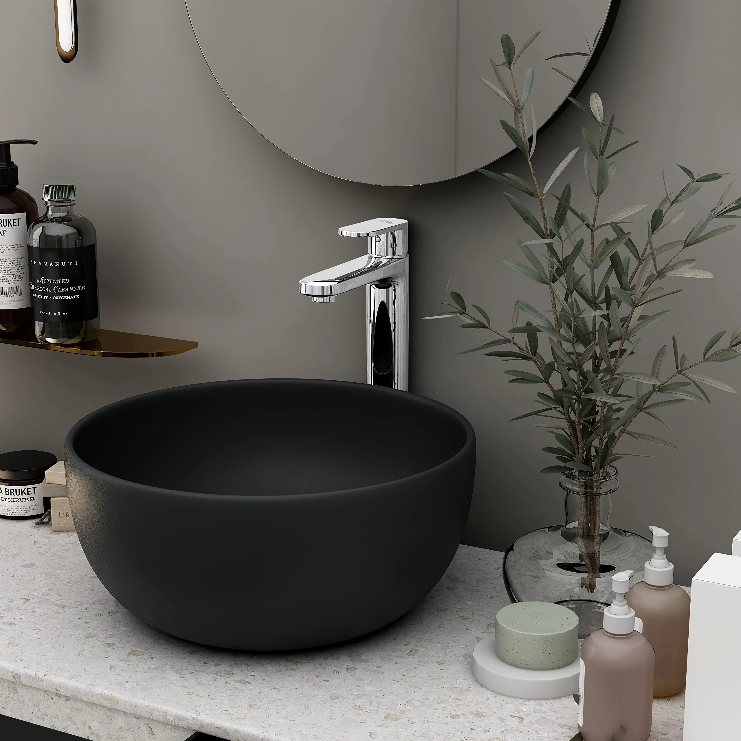Plantex Pure Brass Centre Hole Basin Mixer Tap for Wash Basin with Teflon Tape & Braided Hose/Single Lever Tabletop Wash Basin Tap for Home-7 Year Warranty - Image 2