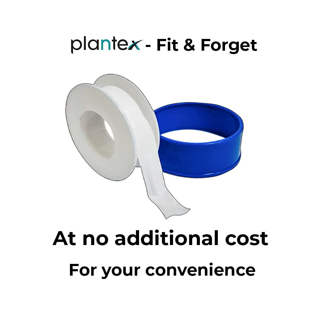 Plantex Pure Brass PAC-1801 Bib Cock Water Tap with Water Saving Aerator/Bib Tap with Teflon Tape & Brass Wall Flange for Wash Basin-7 Year Warranty (Mirror Chrome Finish) - Image 7