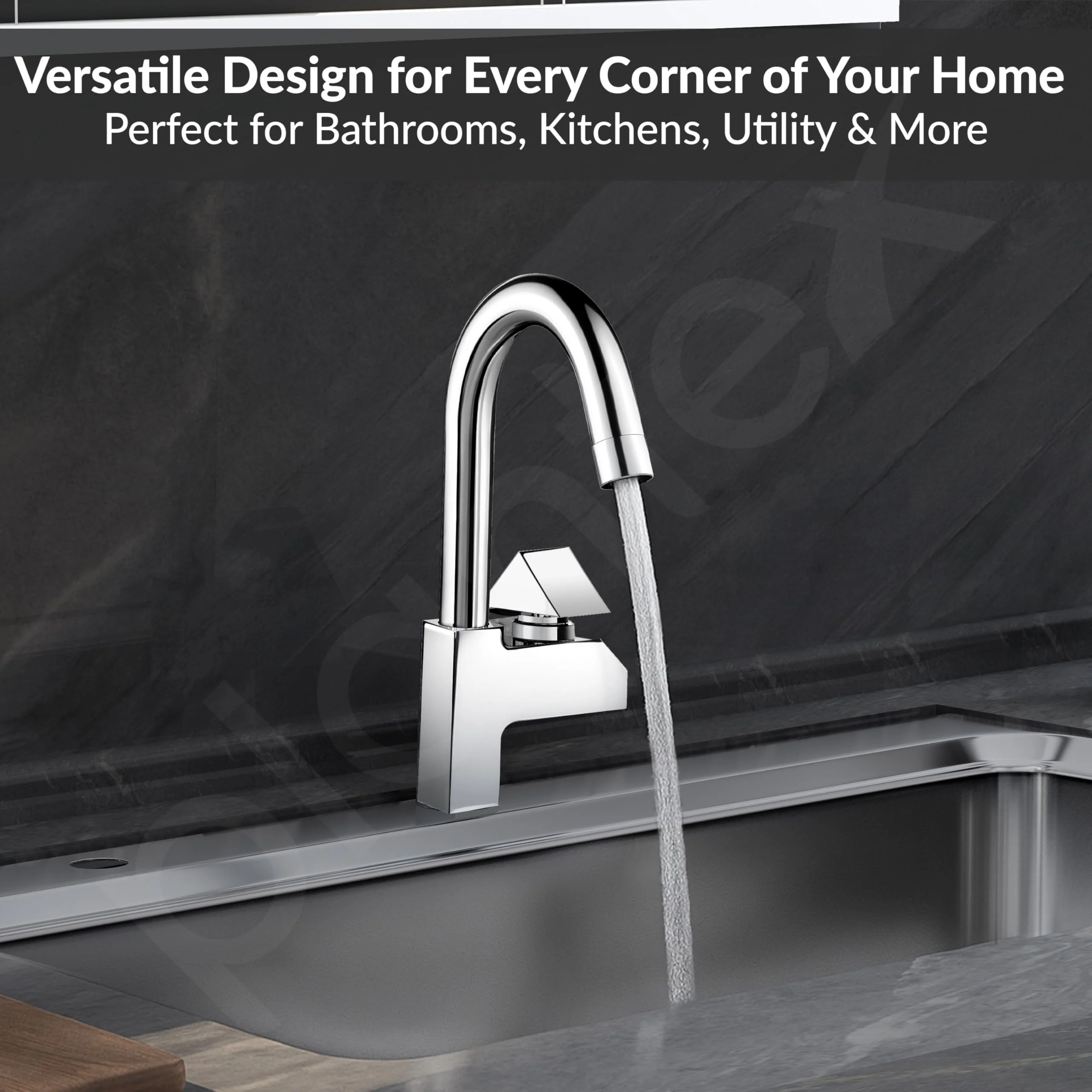 Plantex Pure Brass Sink Tap for Kitchen with 360° Swivel Spout/Kitchen Sink Tap with Water Saving Aerator-7 Year Warranty (PRI-312-Chrome) - Image 7
