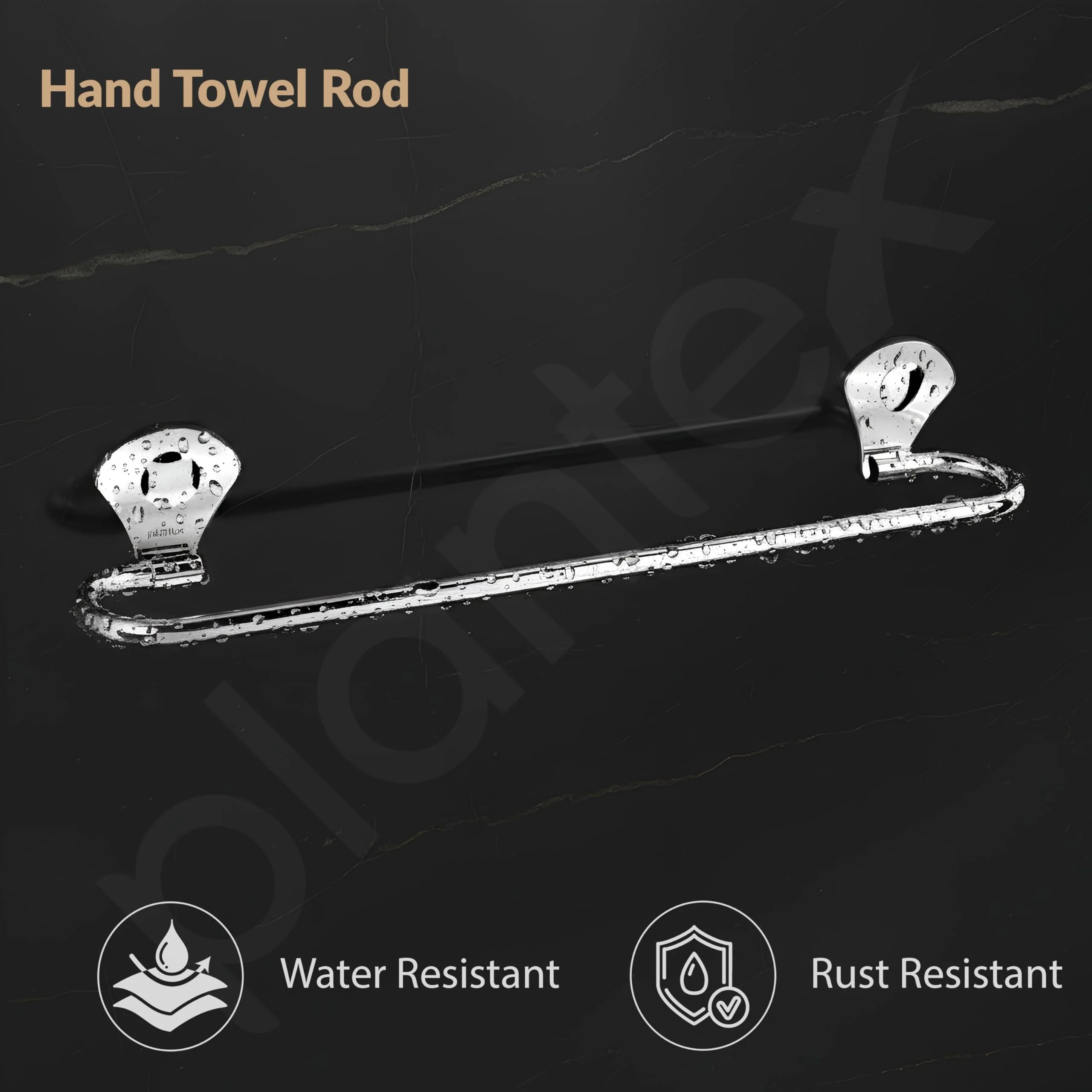 Plantex Royal Stainless Steel Bathroom Single Towel Rod/Towel Hanger/Towel Holder/Stand/Bathroom Accessories (24-inch) Chrome - Image 4