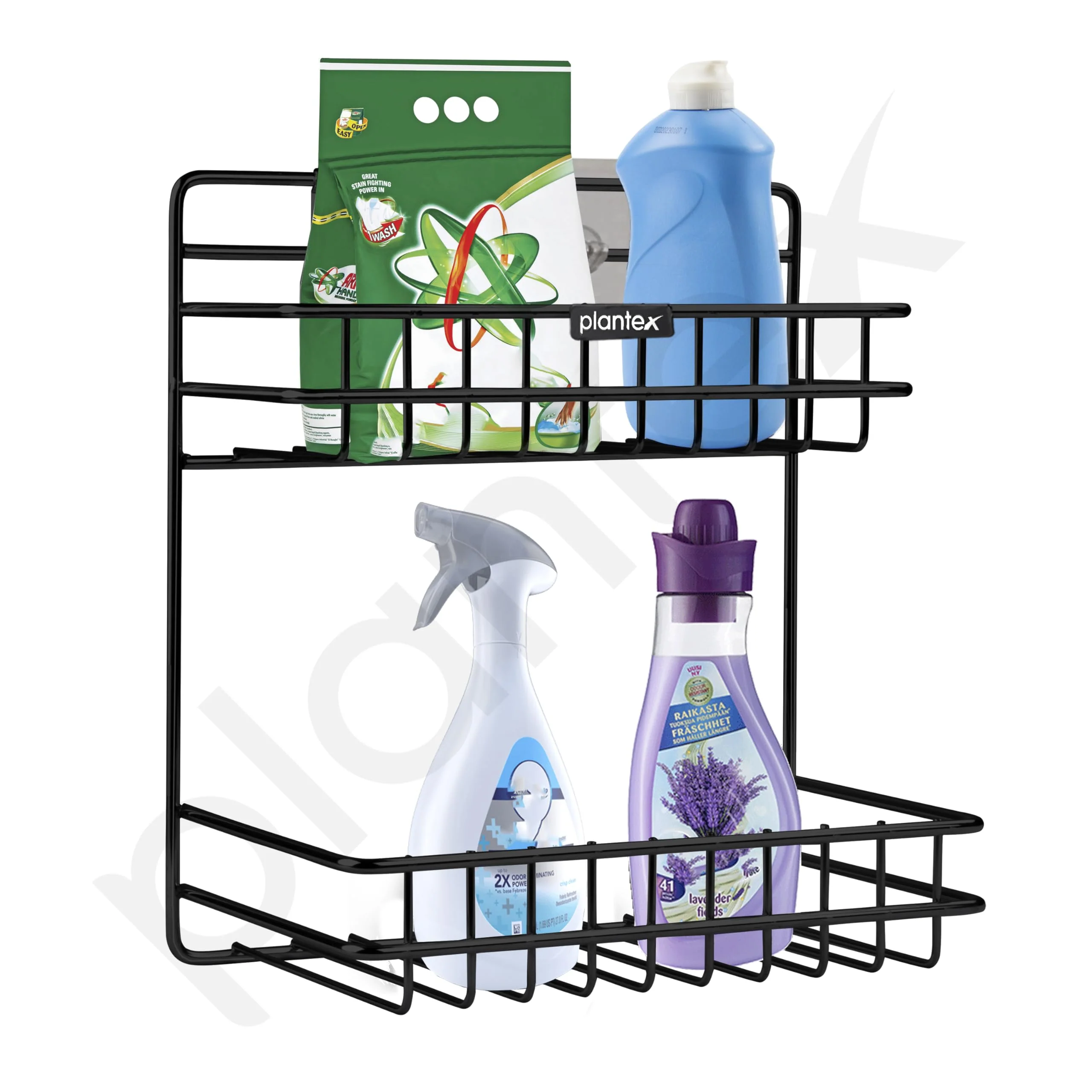 Plantex Self Adhesive Detergent Rack/GI Steel Bathroom Multipurpose Detergent Holder/Bathroom Shelf/Storage Rack/Bathroom Accessories (Powder Coated) - Image 6